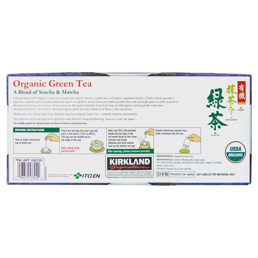 Organic Green Tea, 100 bags