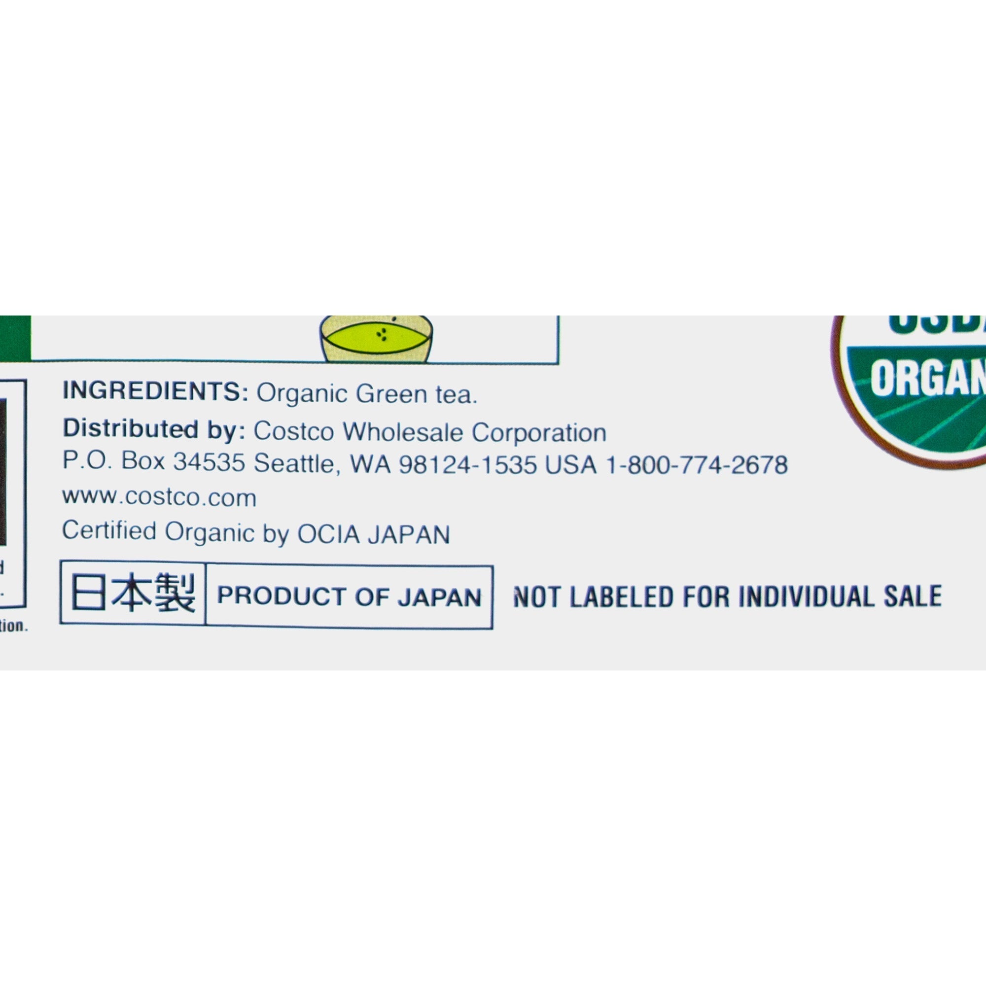 Organic Green Tea, 100 bags