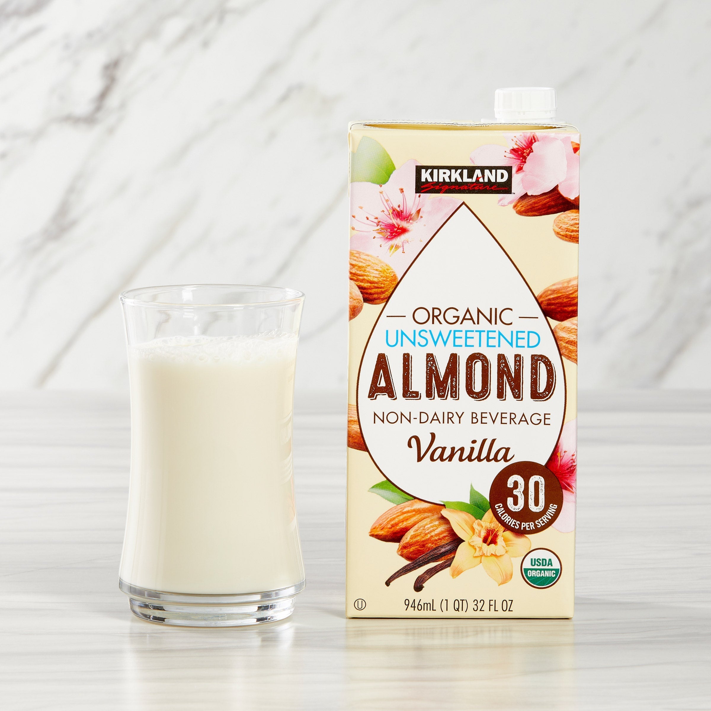 Organic Almond Beverage, Vanilla, 32 fl oz, 6-Count