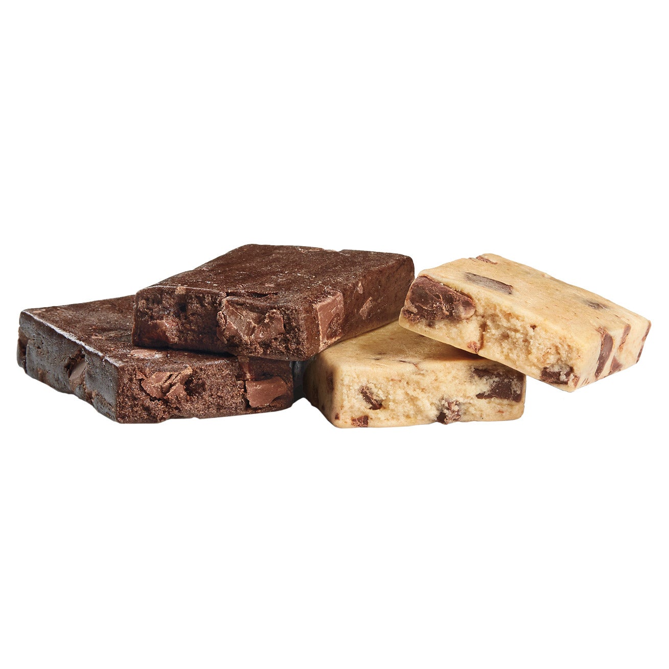 Protein Bars, Chocolate Chip Cookie Dough & Chocolate Brownie, Variety Pack, 2.12 oz, 20-count