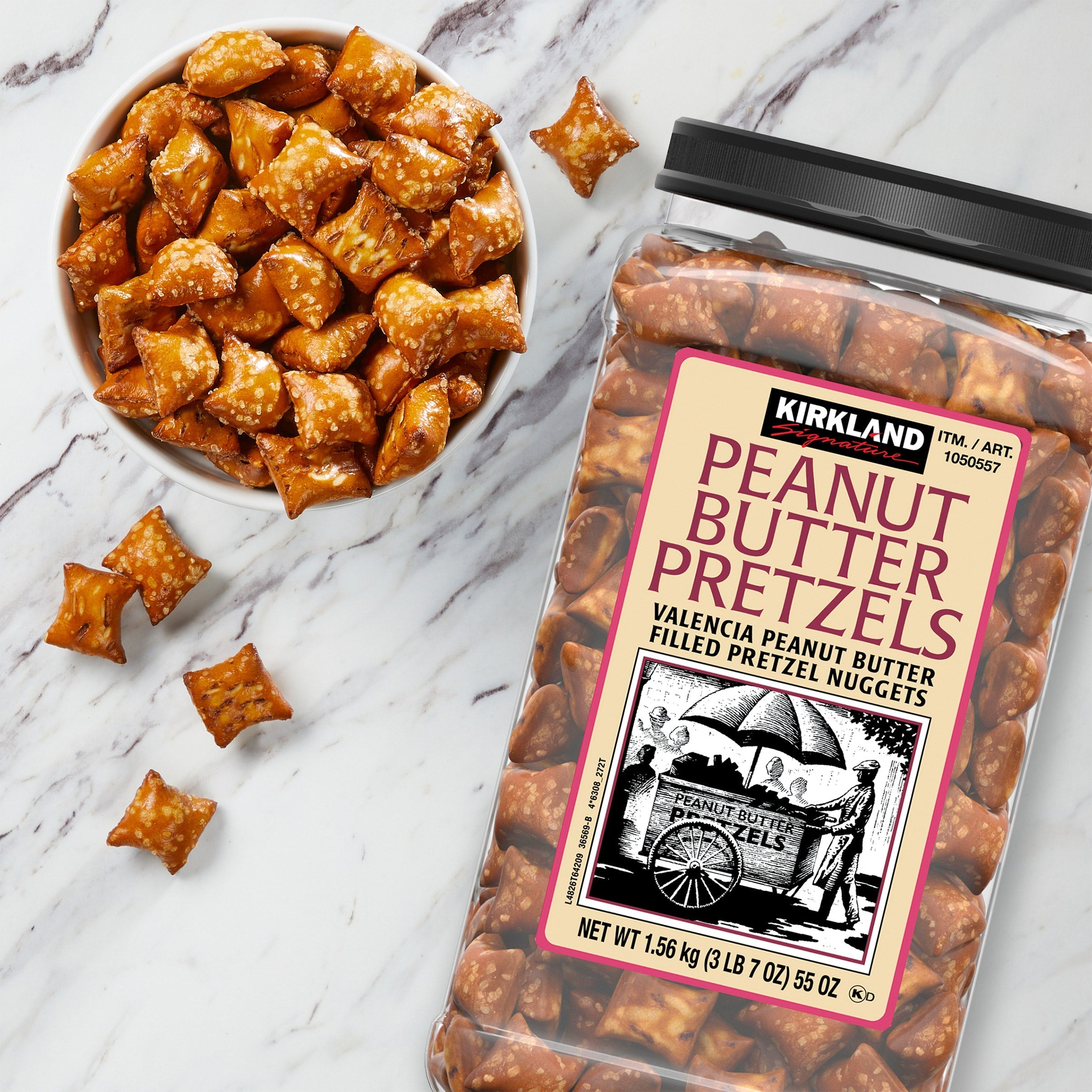 Peanut Butter Filled Pretzel Nuggets, 55 oz