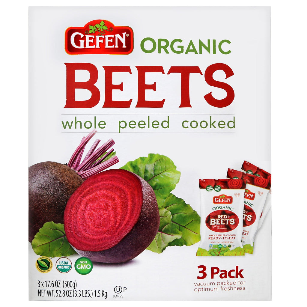Gefen Organic Beets, 17.6 oz, 3 ct