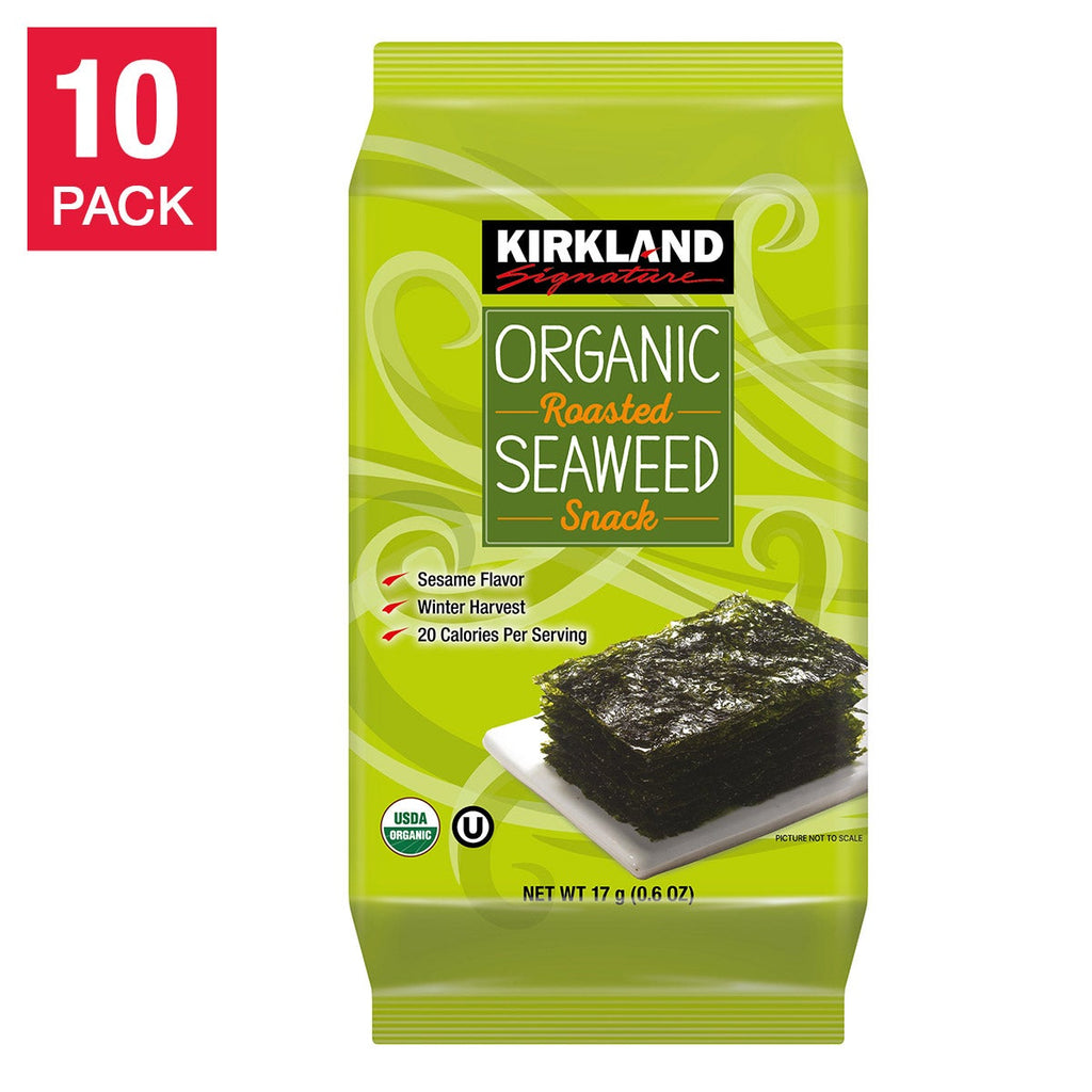 Organic Roasted Seaweed, 0.6 oz, 10-count