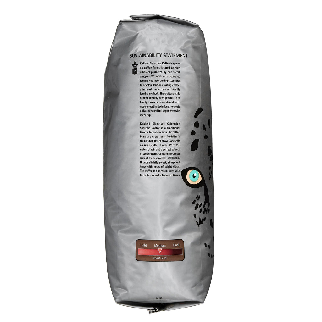 Colombian Supremo Coffee, Whole Bean, 3 lbs