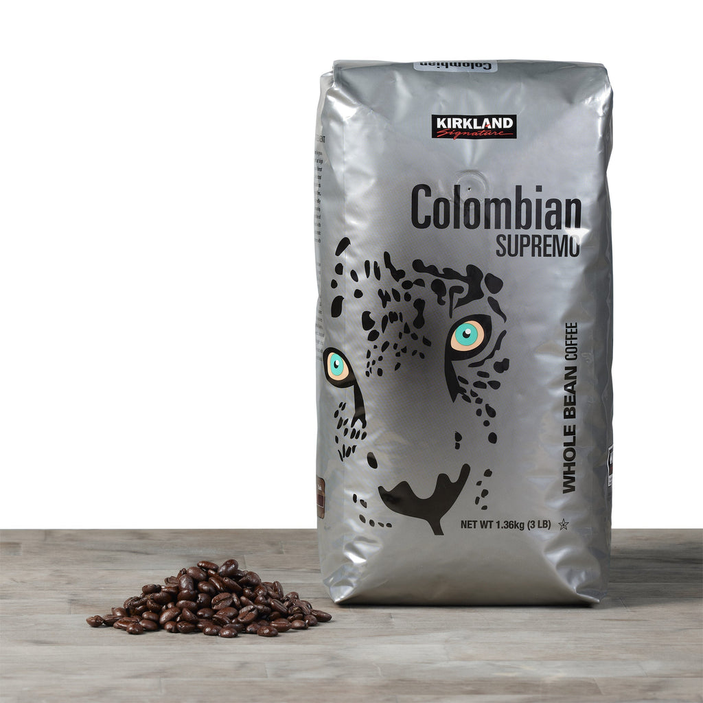Colombian Supremo Coffee, Whole Bean, 3 lbs