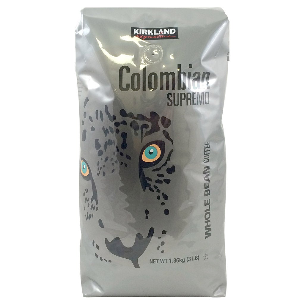 Colombian Supremo Coffee, Whole Bean, 3 lbs