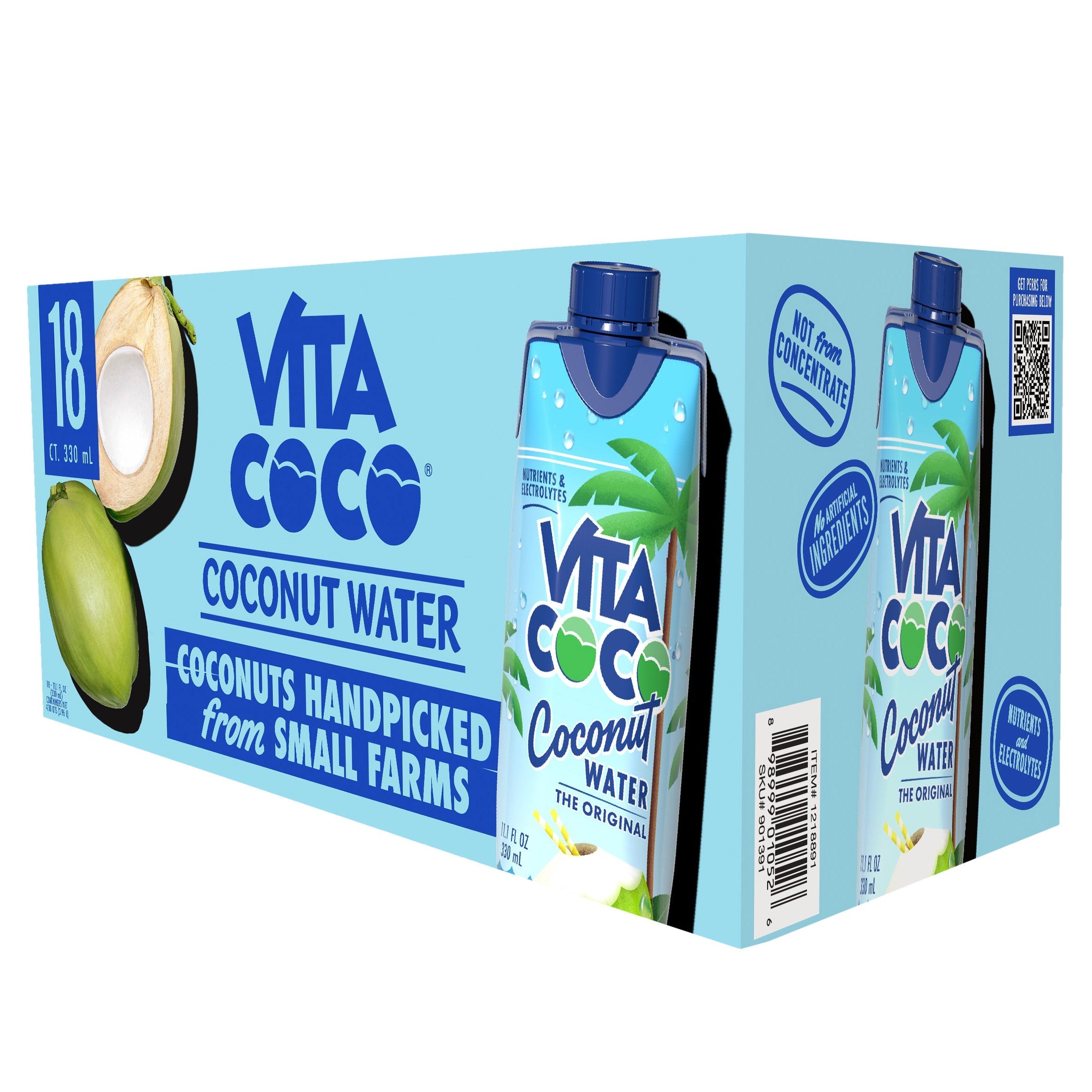 Vita Coco, Coconut Water, 11.1 fl oz, 18-Count
