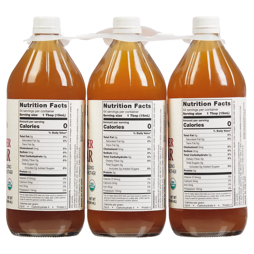Organic Apple Cider Vinegar, 32 fl oz, 3 ct