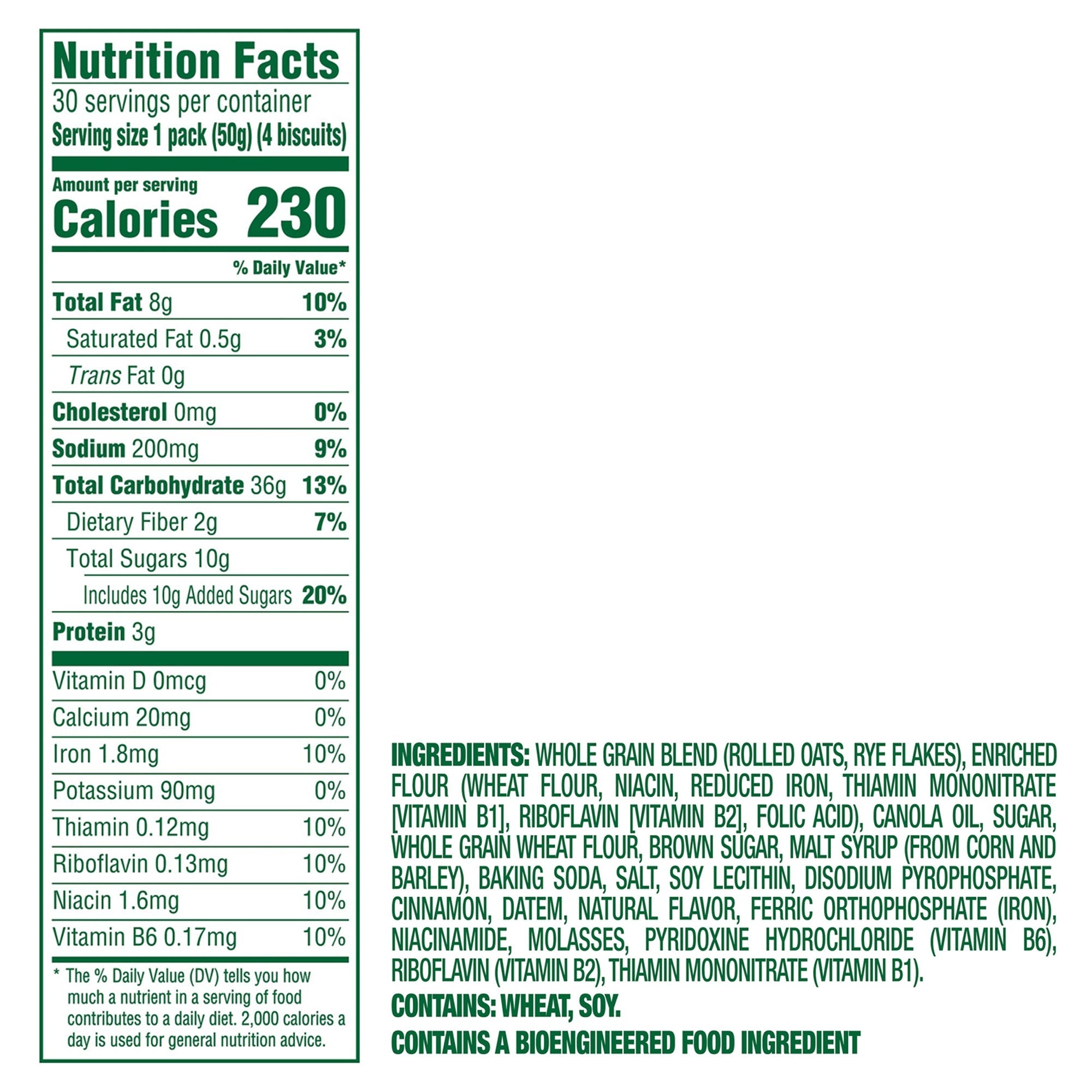 BelVita Breakfast Biscuit, Cinnamon Brown Sugar, 1.76 oz, 30-count