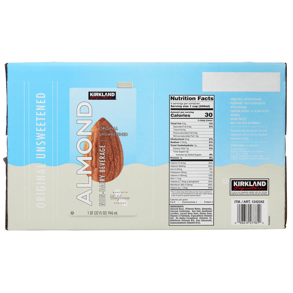 Almond Milk, 1 qt, 12-count