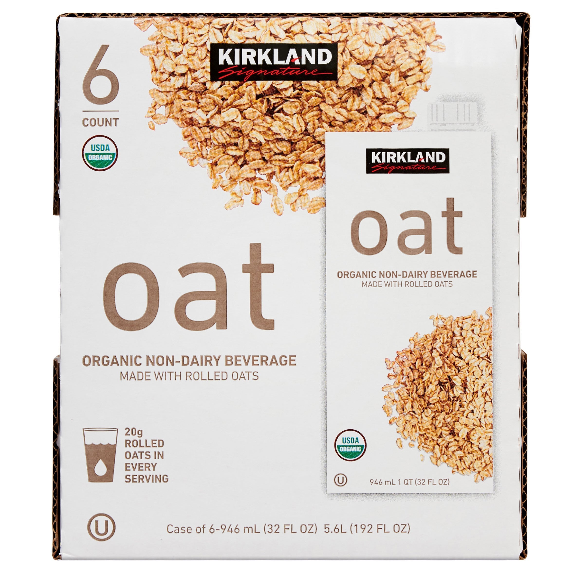 Organic Non-Dairy Oat Beverage, 32 oz, 6-count