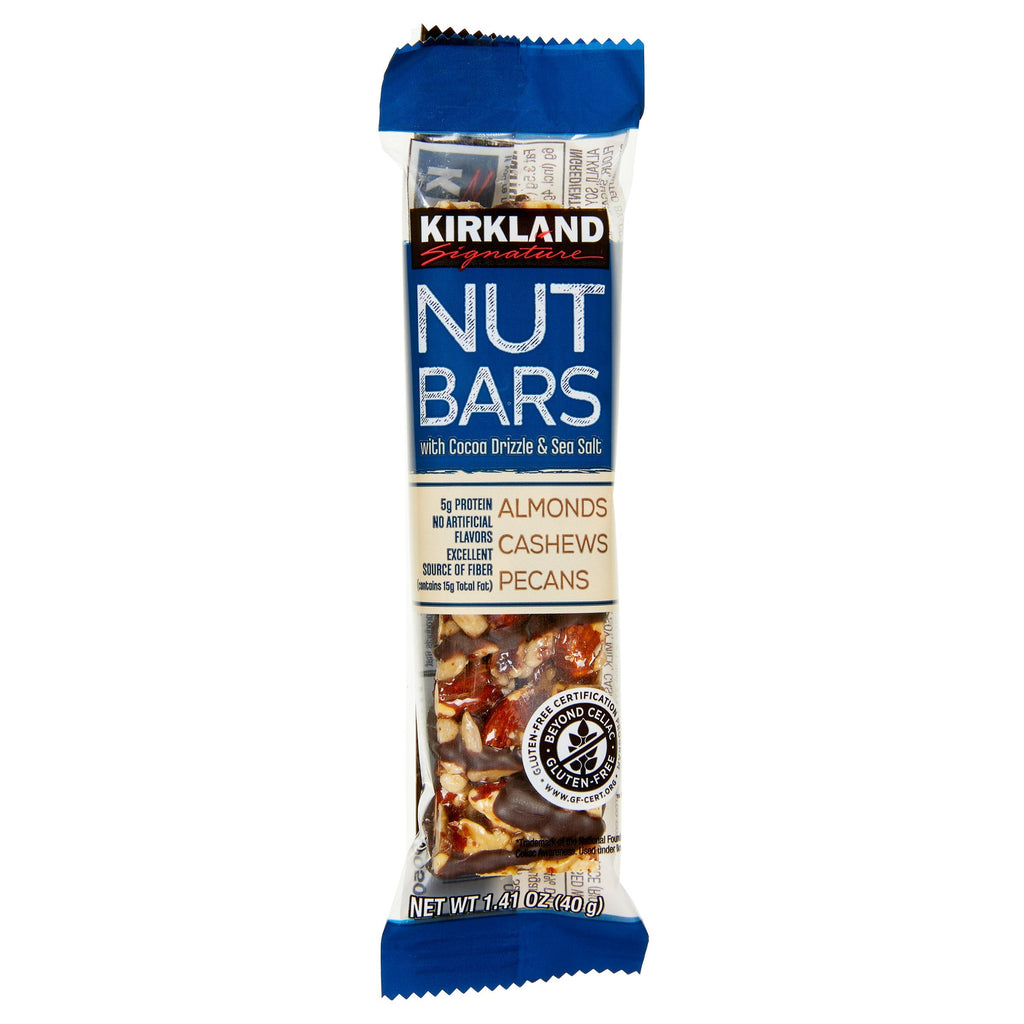 Nut Bars with Cocoa Drizzle & Sea Salt, 1.41 oz, 30-count