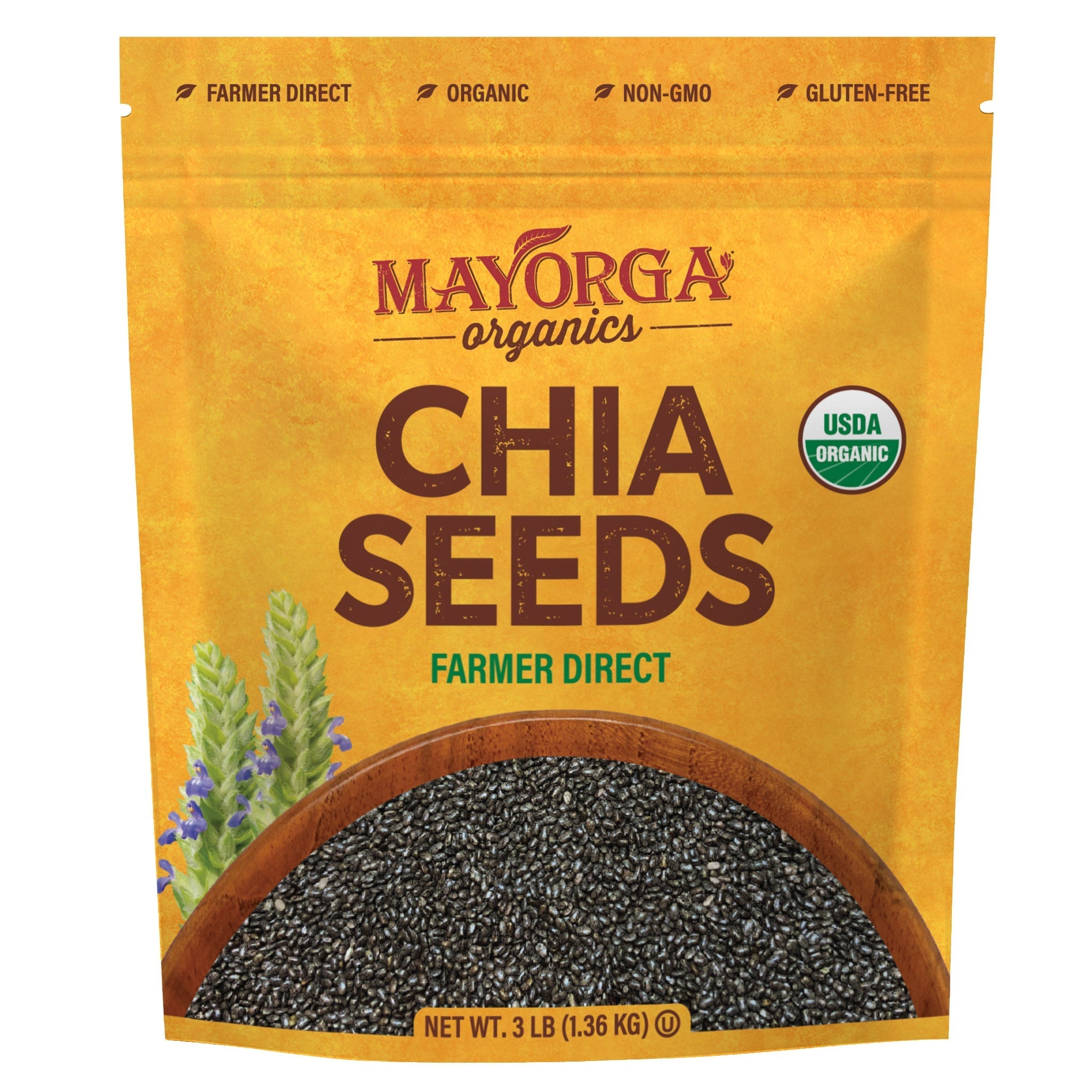 Mayorga Organic Chia Seeds, 3 lb