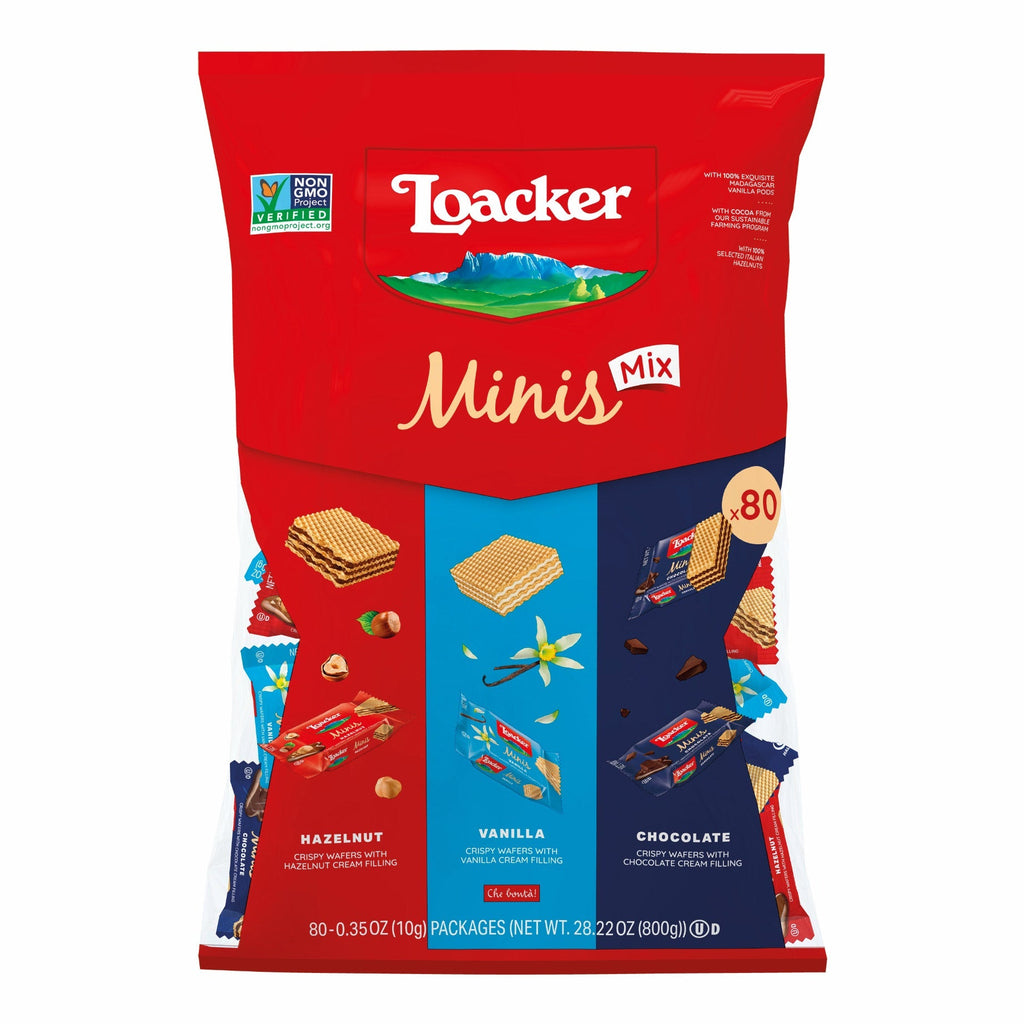 Loacker Minis Wafer Cookie Variety, 28.22 oz