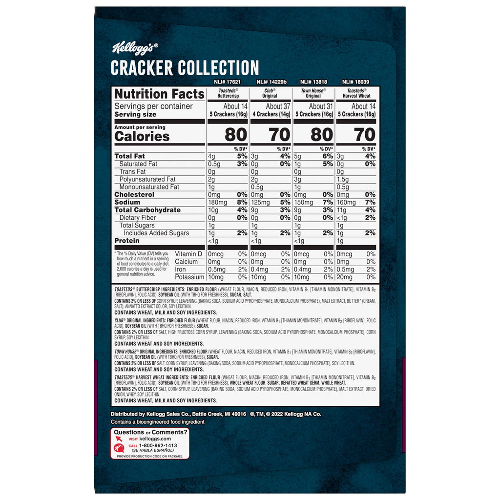 Kellogg's Cracker Collection, Variety Pack, 13-stacks