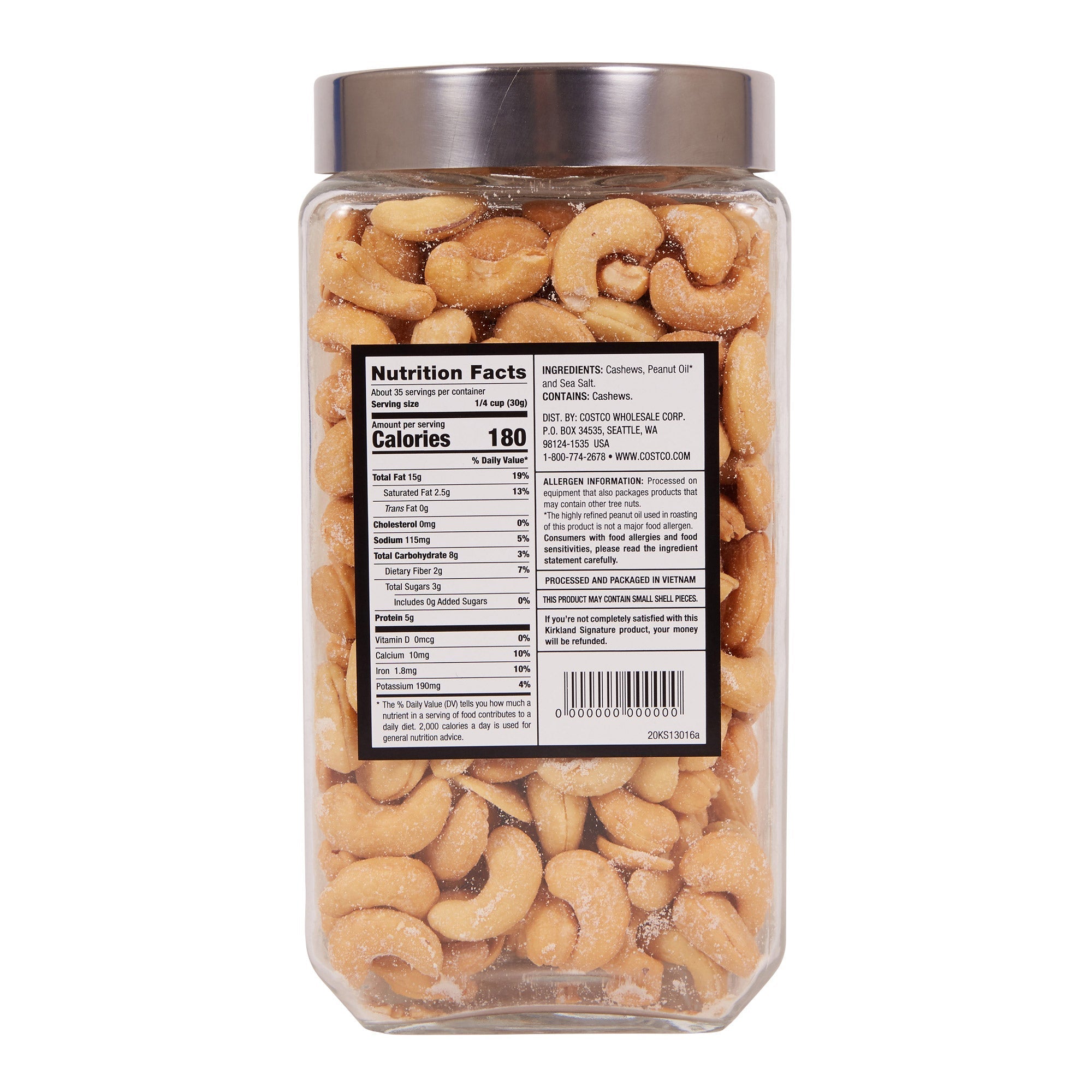 Cashews, 38 oz