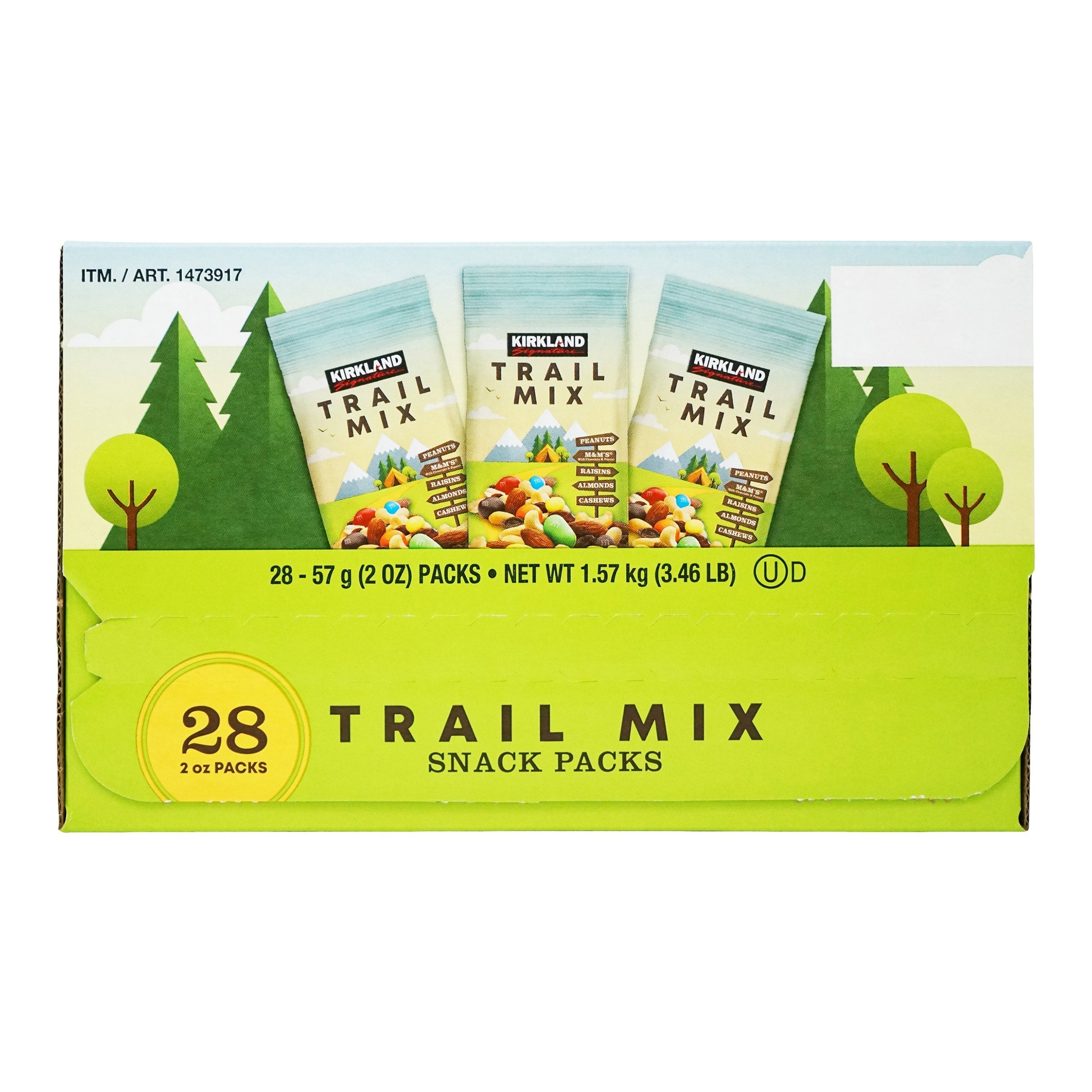 Trail Mix Snack Packs, 2 oz, 28-count