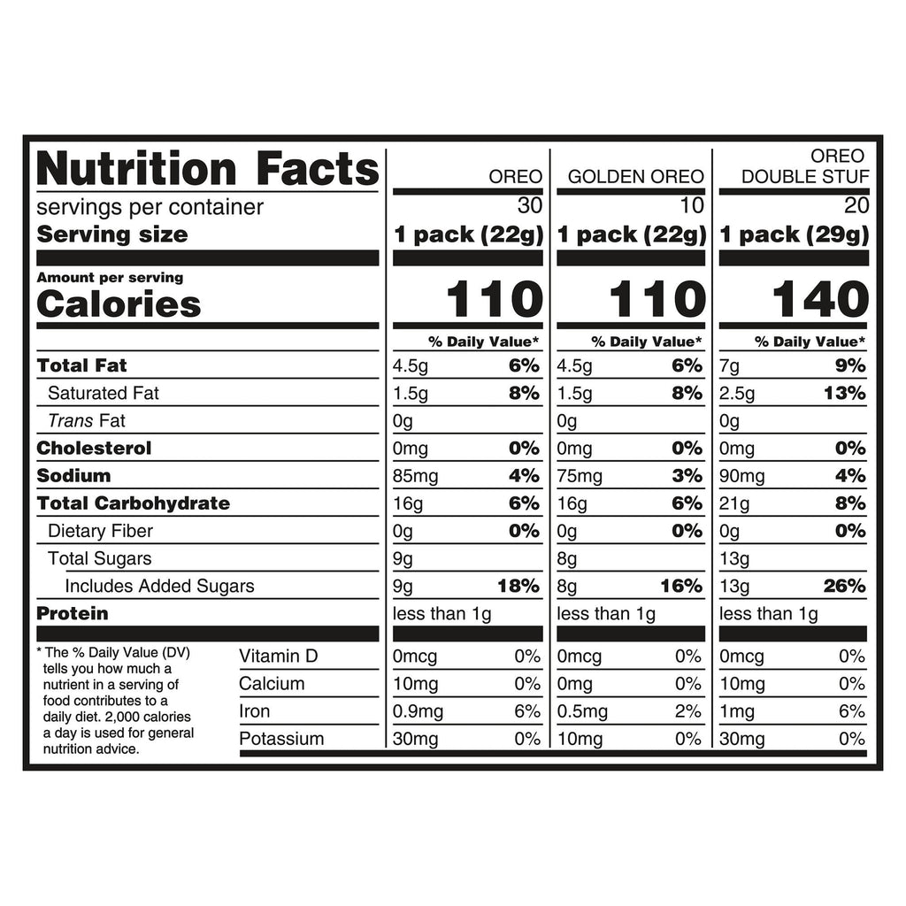 OREO Sandwich Cookies, Variety Pack, 60-count