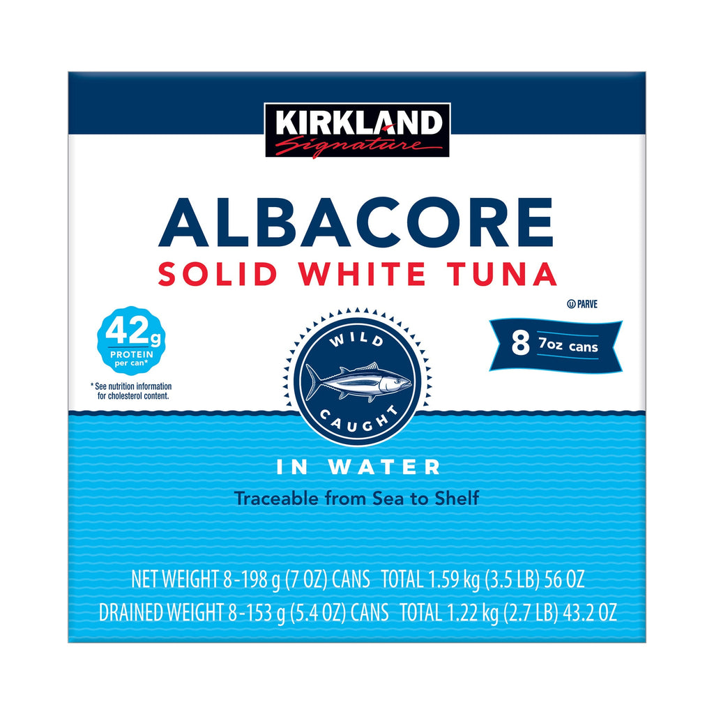 Albacore Solid White Tuna in Water, 7 oz, 8-Count