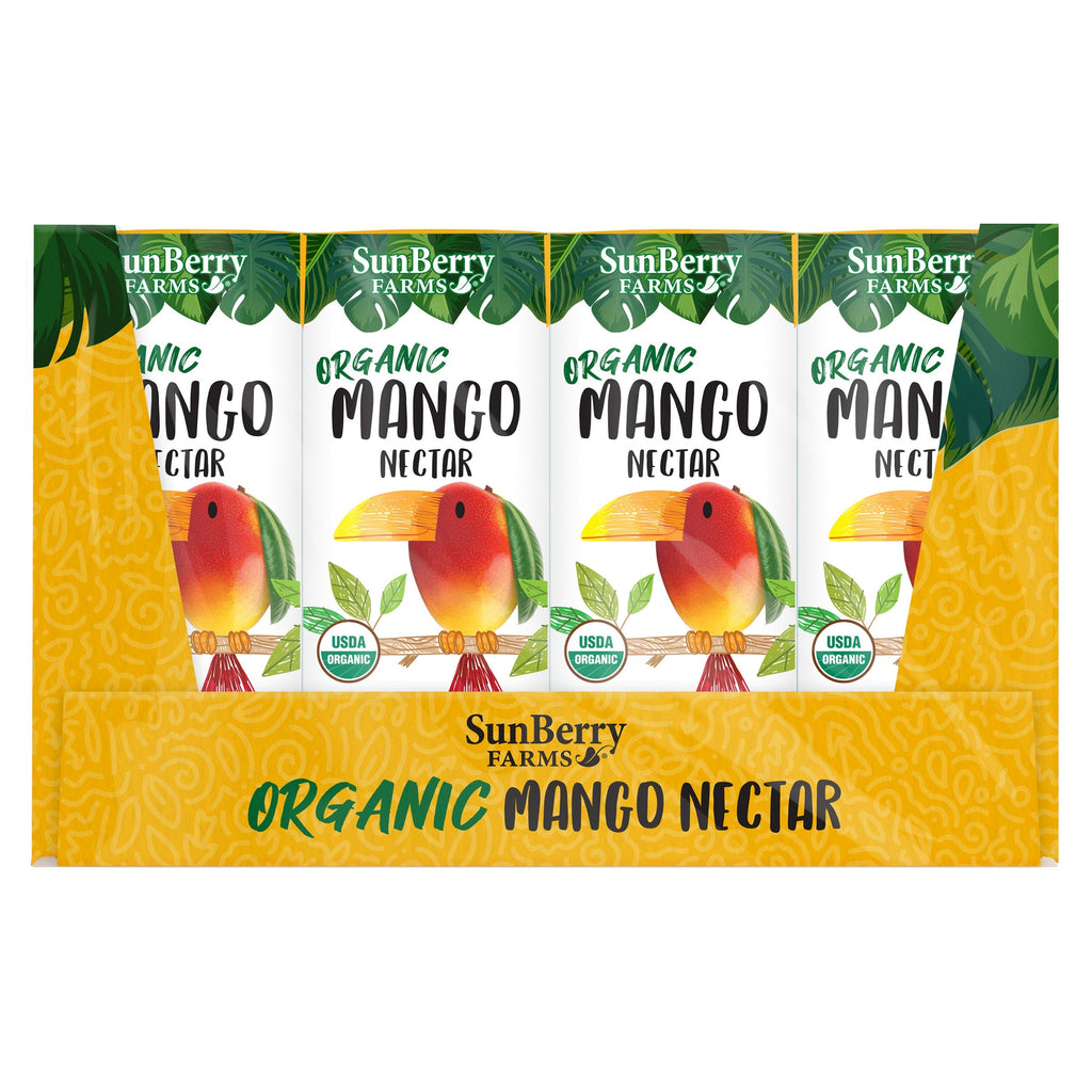 Sunberry Farms Organic Mango Nectar, 6.75 fl oz, 32-count
