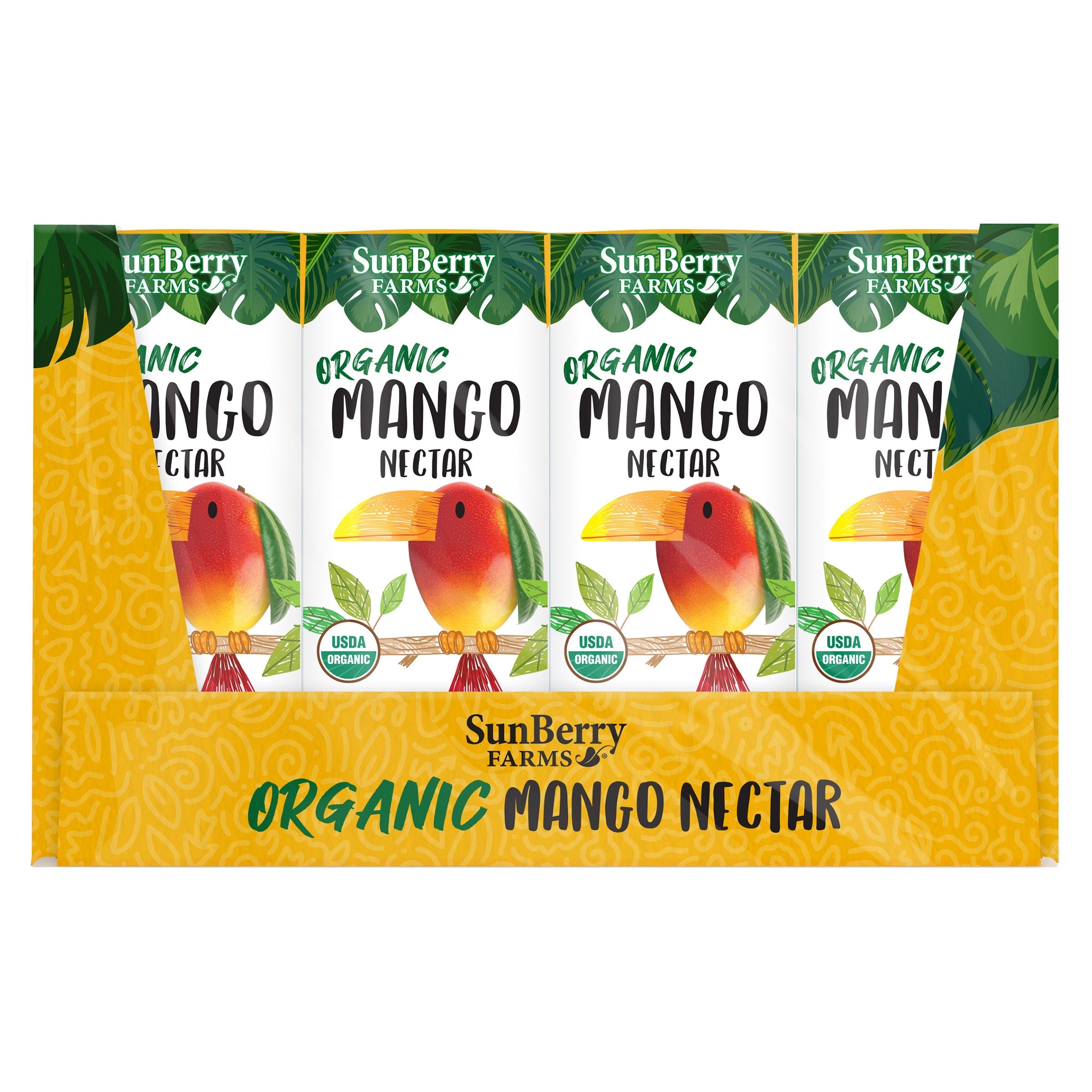 Sunberry Farms Organic Mango Nectar, 6.75 fl oz, 32-count