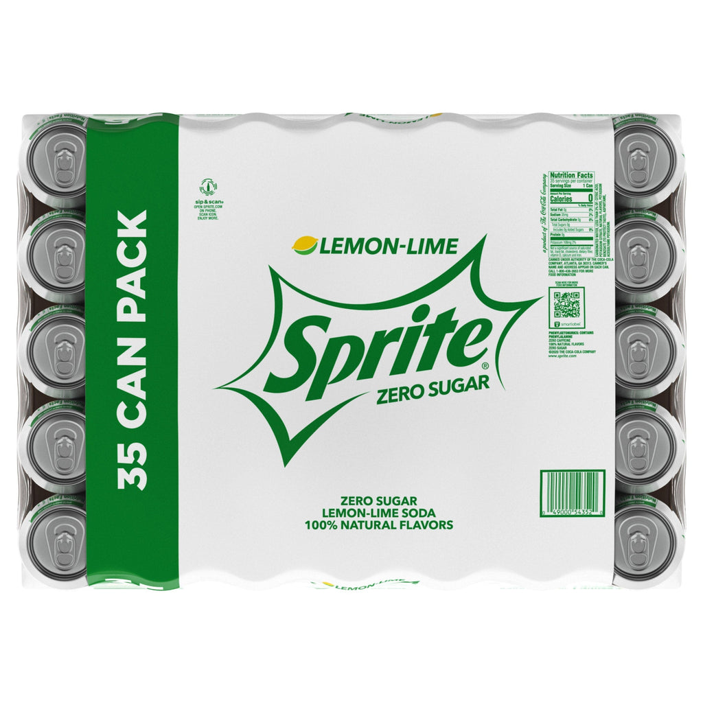 Sprite Zero Sugar, Lemon-Lime, 12 fl oz, 35 ct