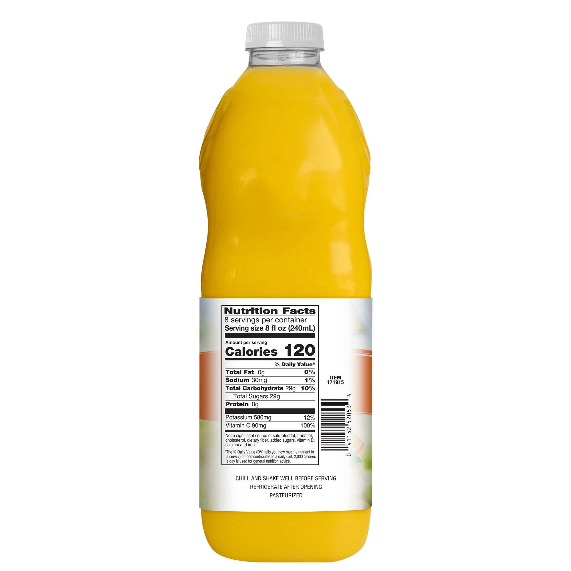 Grown Right Organic Orange Juice, 64 fl oz, 2-count