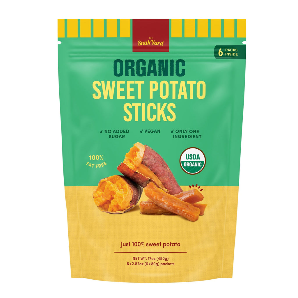 The SnakYard Organic Sweet Potato Sticks, 2.82 oz, 6-count