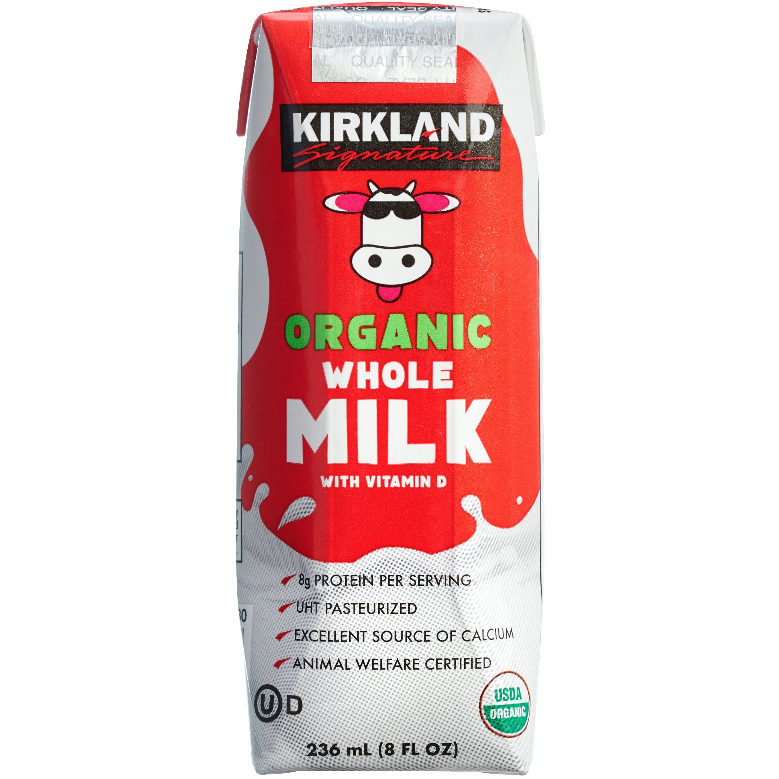 Organic Whole Milk, 8 fl oz, 18-count