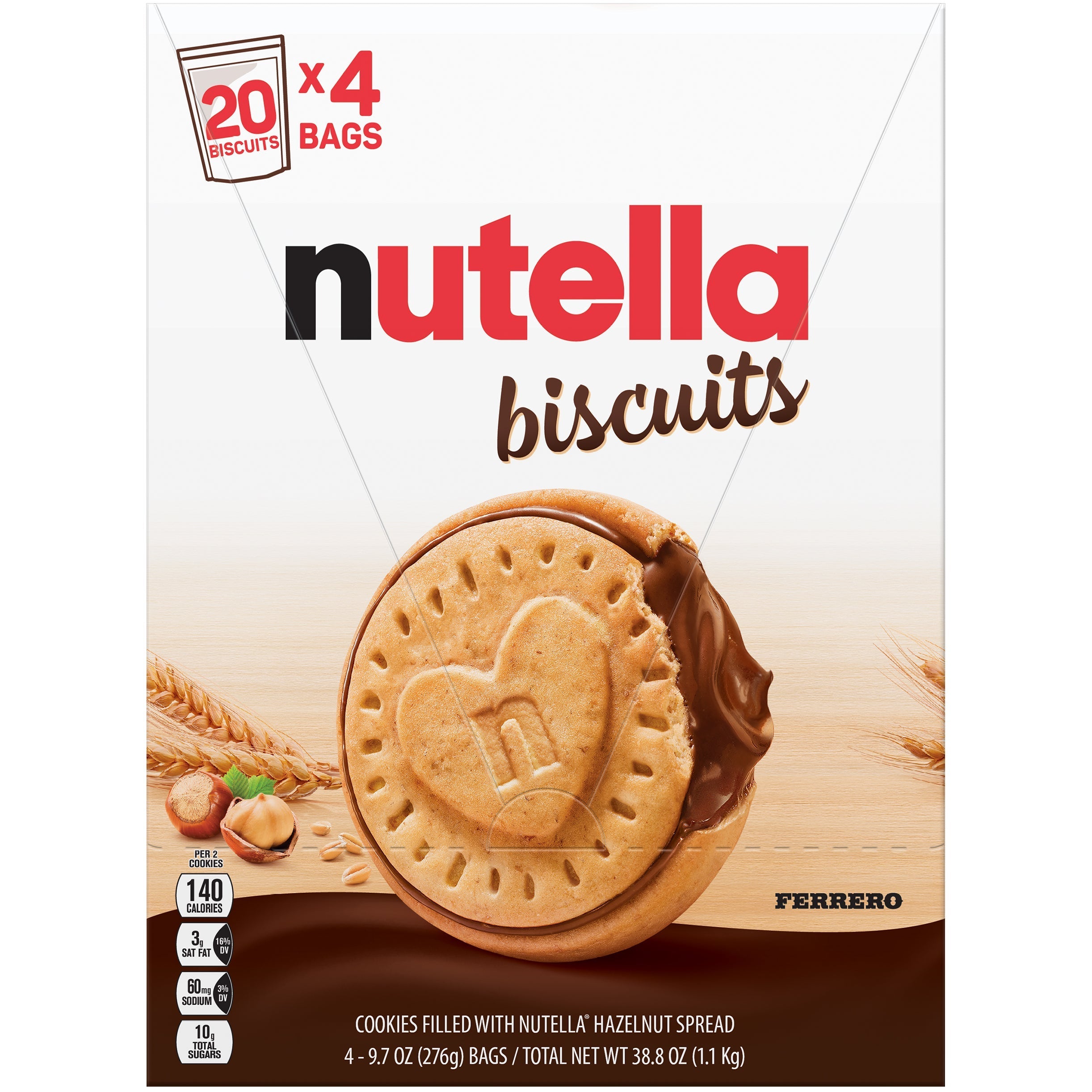 Nutella Biscuits, 9.7 oz, 4-count