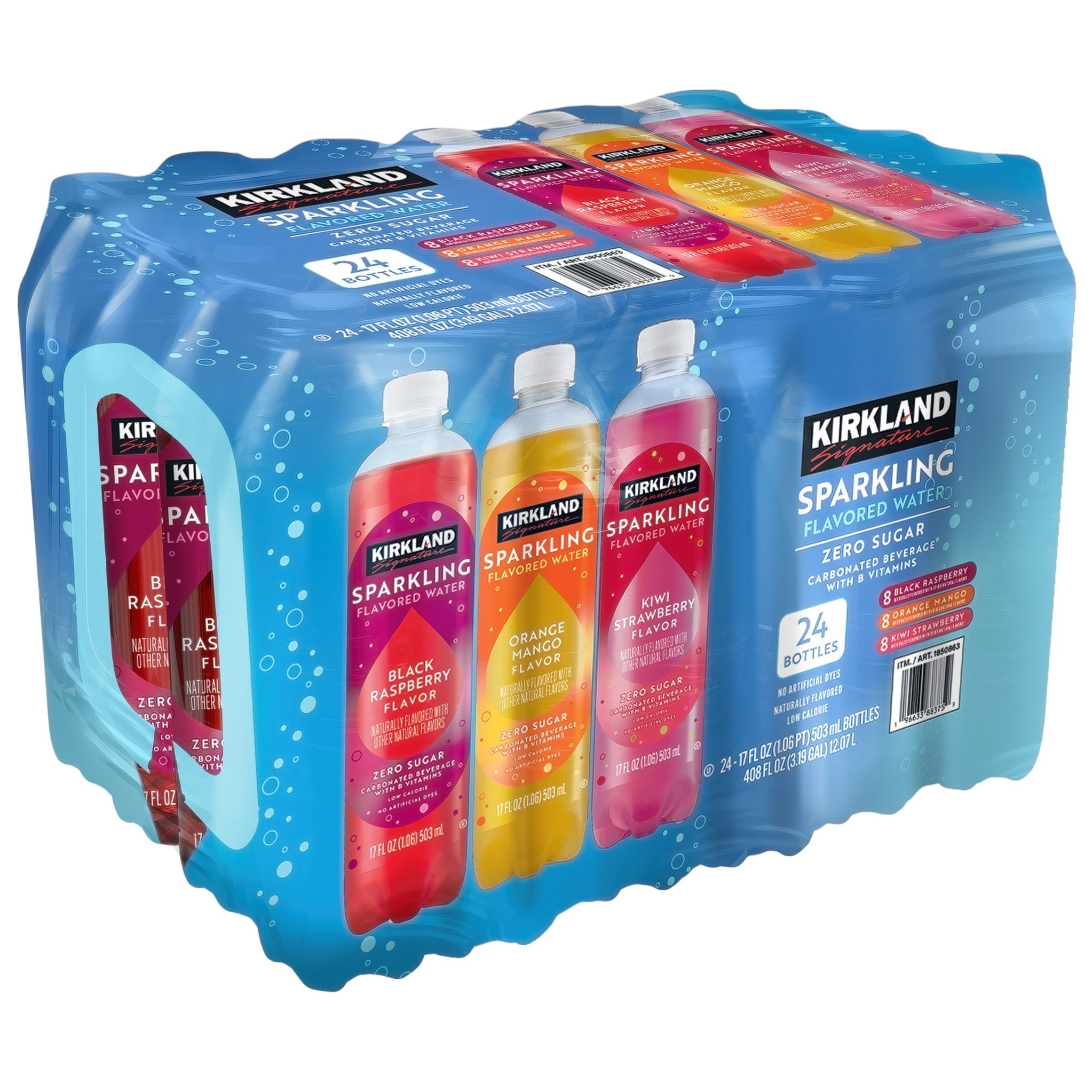 Flavored Sparkling Water, 17 fl oz, 24-count