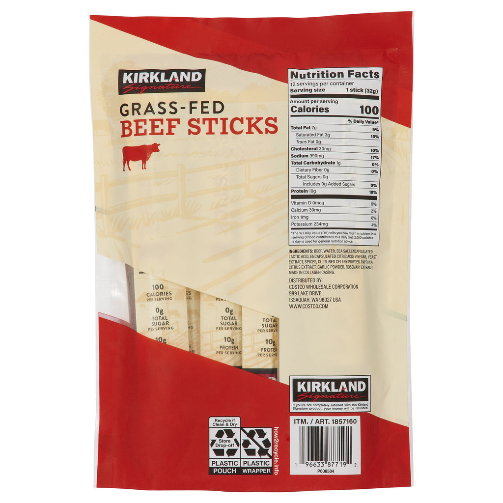 Grass-fed Beef Sticks, 1.15 oz, 12-count