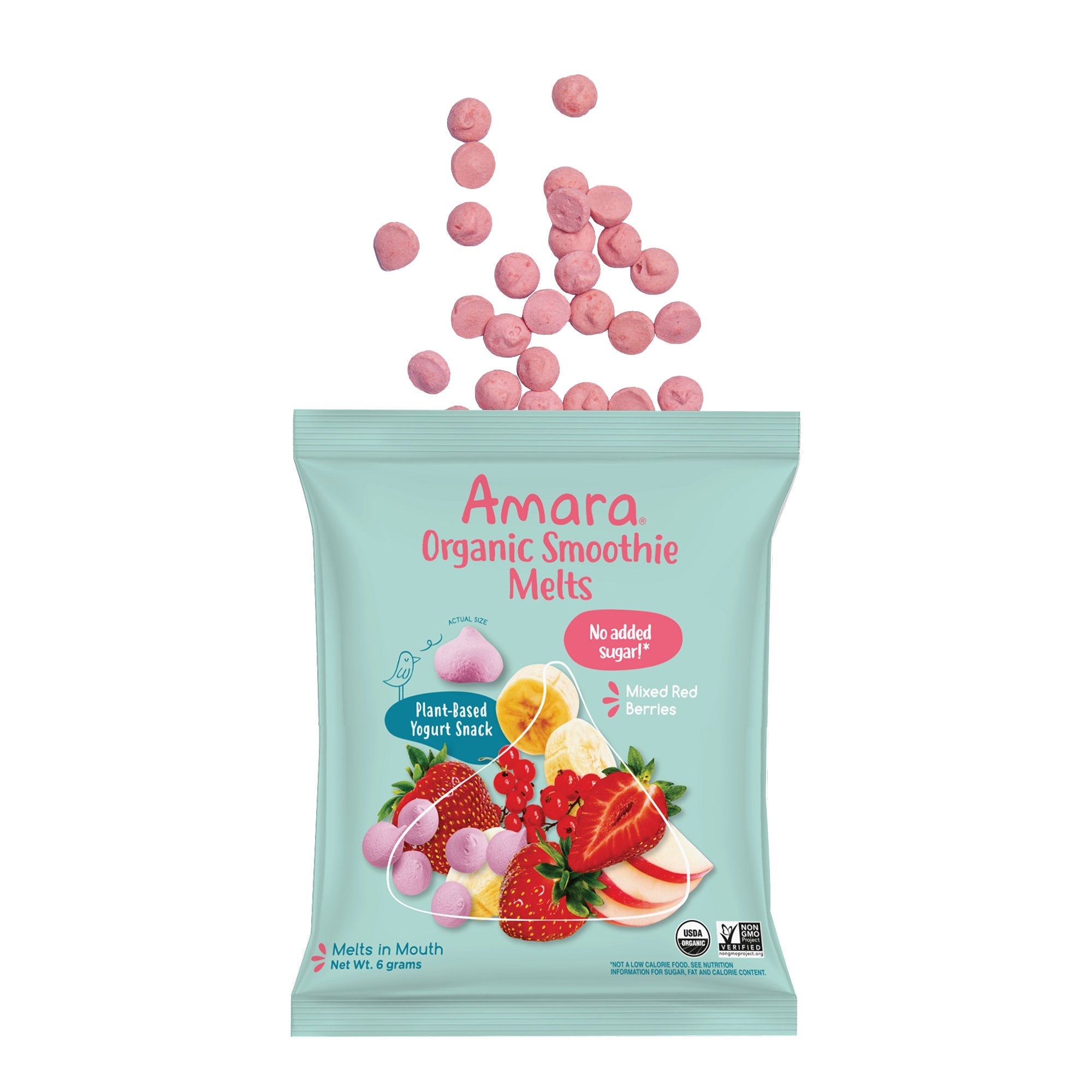 Amara Organic Smoothie Melts, .21 oz Bags, 20-count