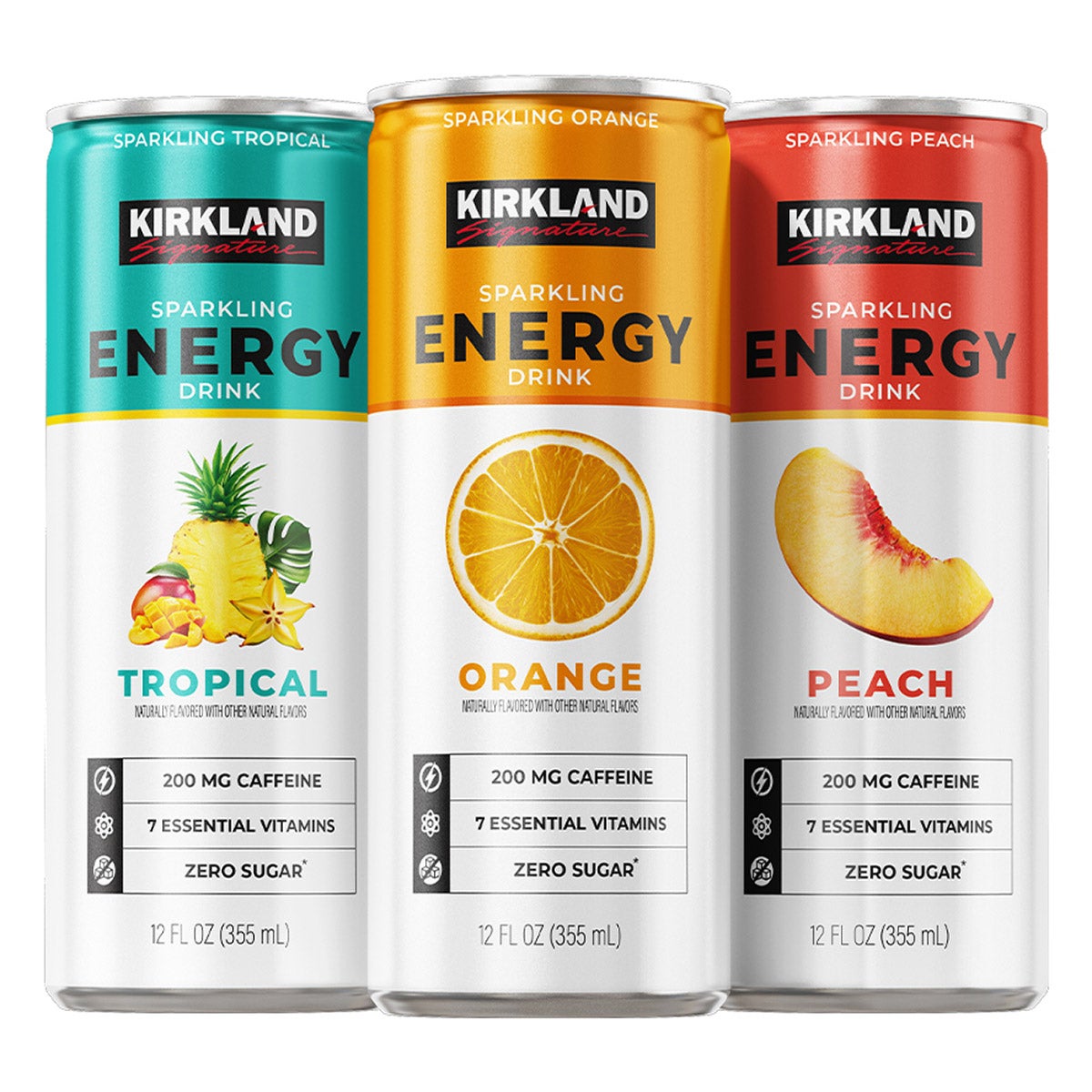 Sparkling Energy Drink, Variety Pack, 12 fl oz, 24-count