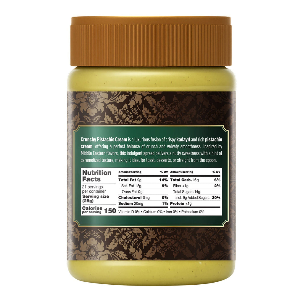Nutty & Fruity Crunchy Pistachio Cream, 21 oz