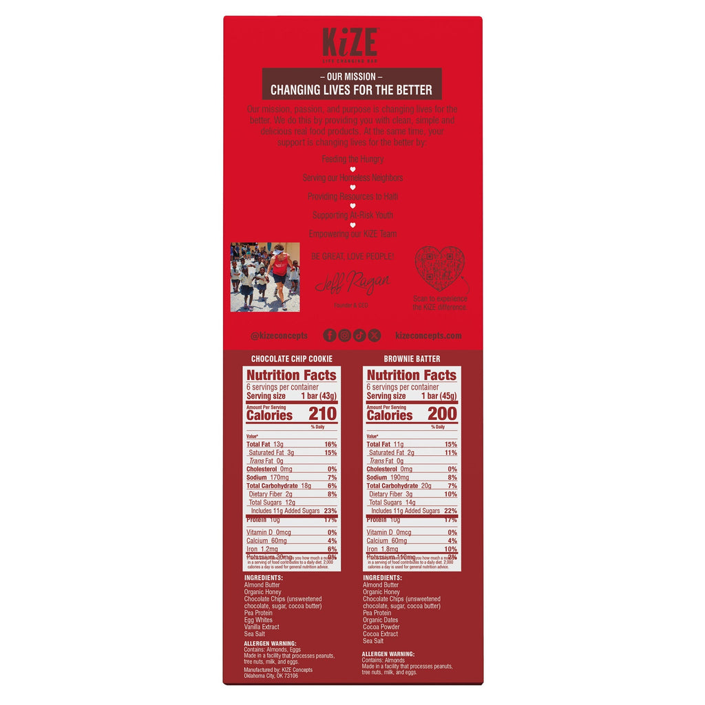 Kize Life Changing Bars, Variety Pack, 12-count