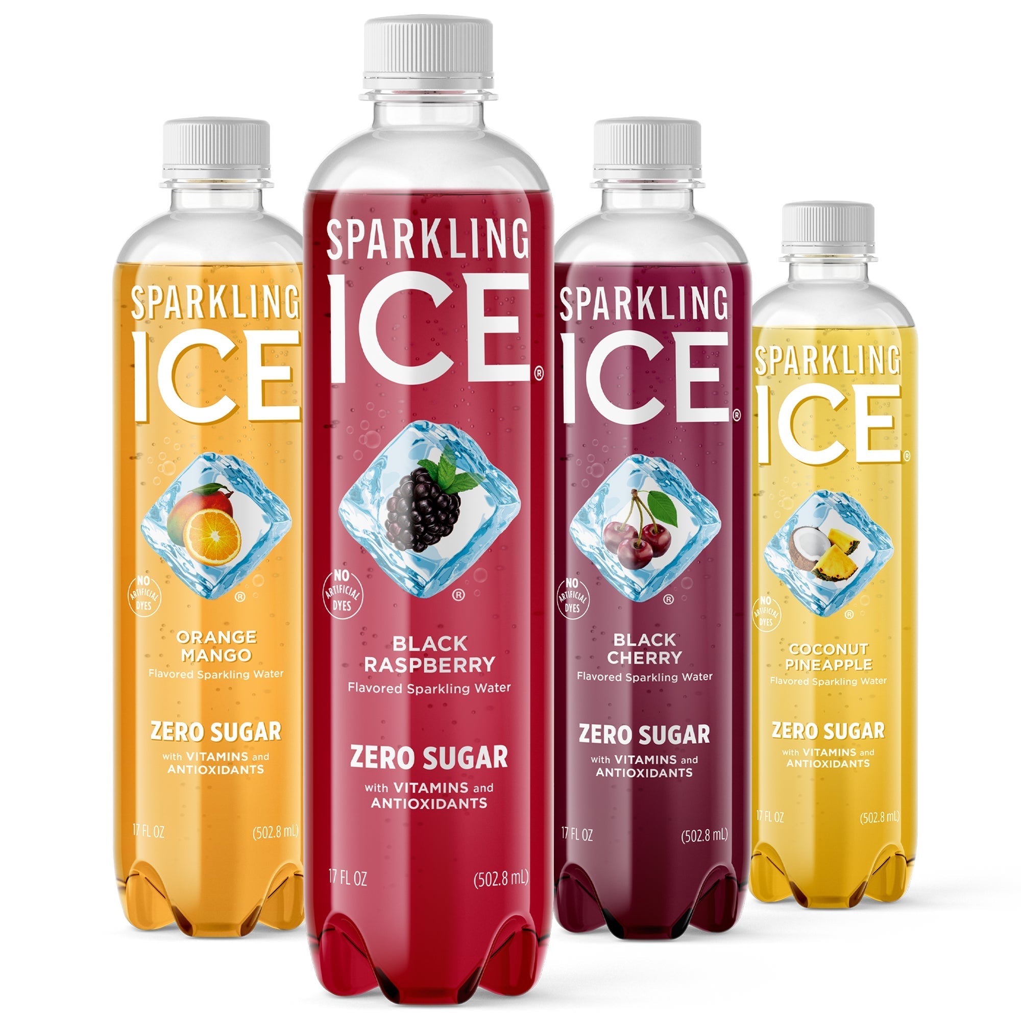 Sparkling Ice Zero Sugar Sparkling Water Purple Variety Pack, 17 fl oz, 24-count