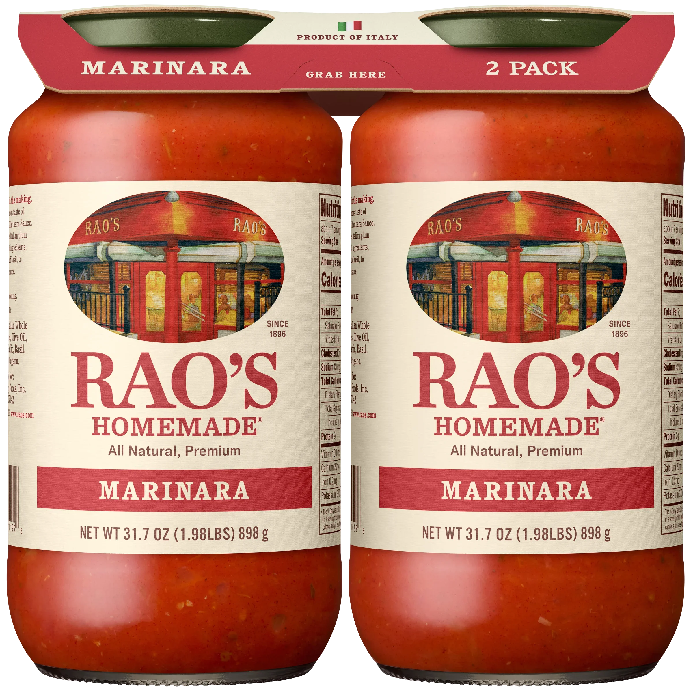 Rao's Homemade Marinara Sauce, 31.7 oz, 2-count