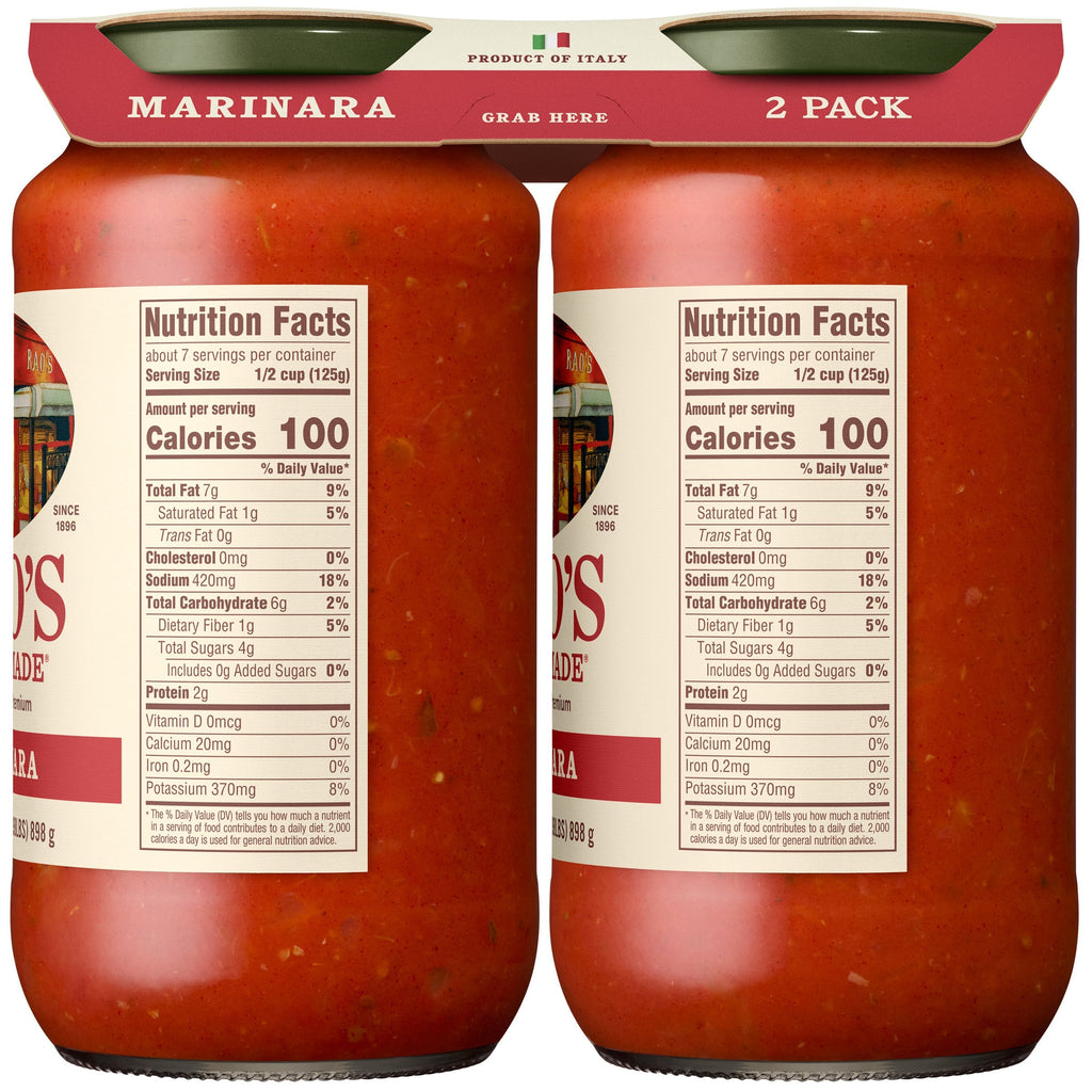 Rao's Homemade Marinara Sauce, 31.7 oz, 2-count