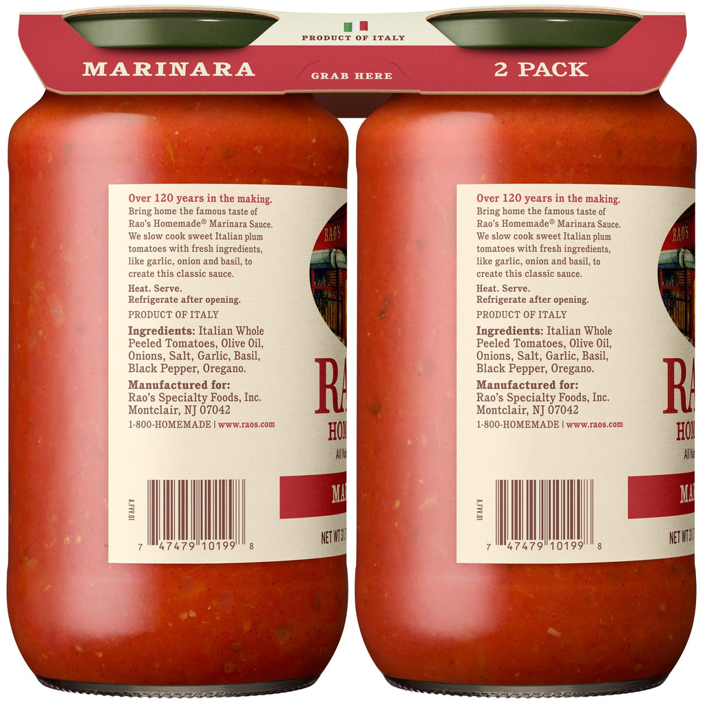 Rao's Homemade Marinara Sauce, 31.7 oz, 2-count