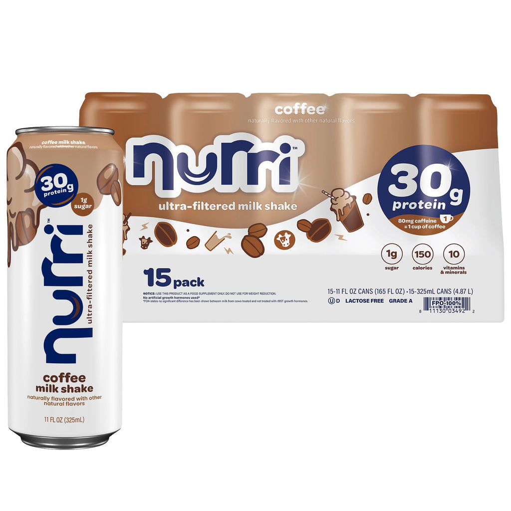 Nurri 30g Protein Shake, Coffee, 11 fl oz, 15-pack