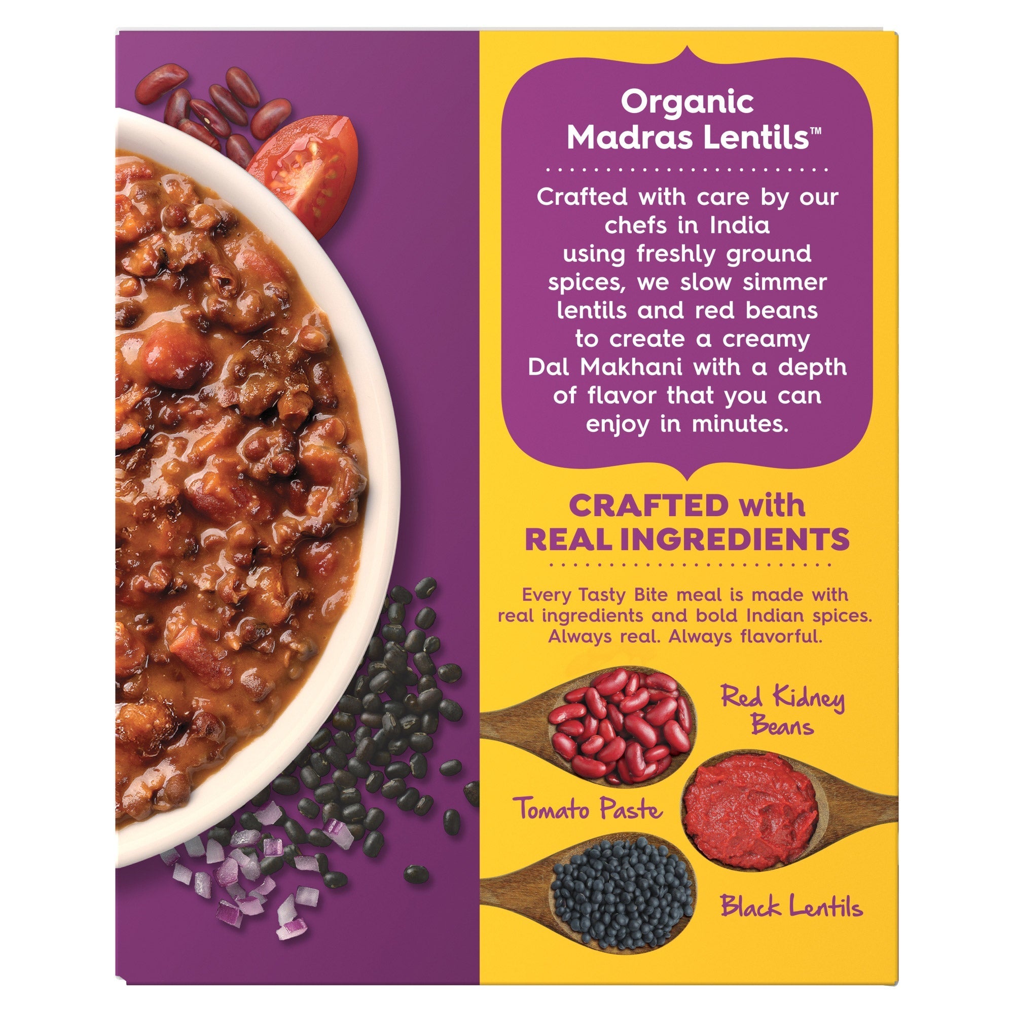 Tasty Bite Organic Madras Lentils, 10 oz, 8-count