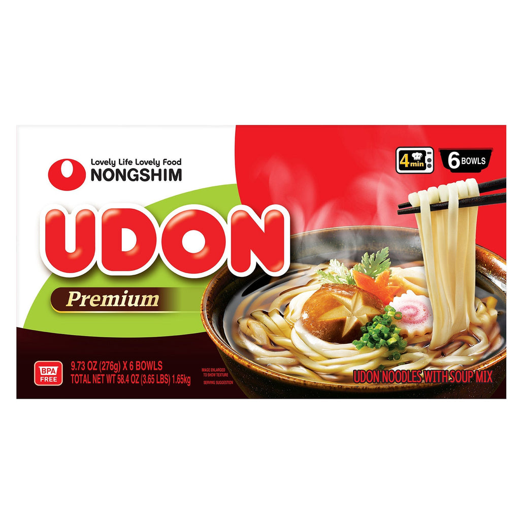 Nongshim Udon Premium Noodle Soup, 9.73 oz, 6 ct