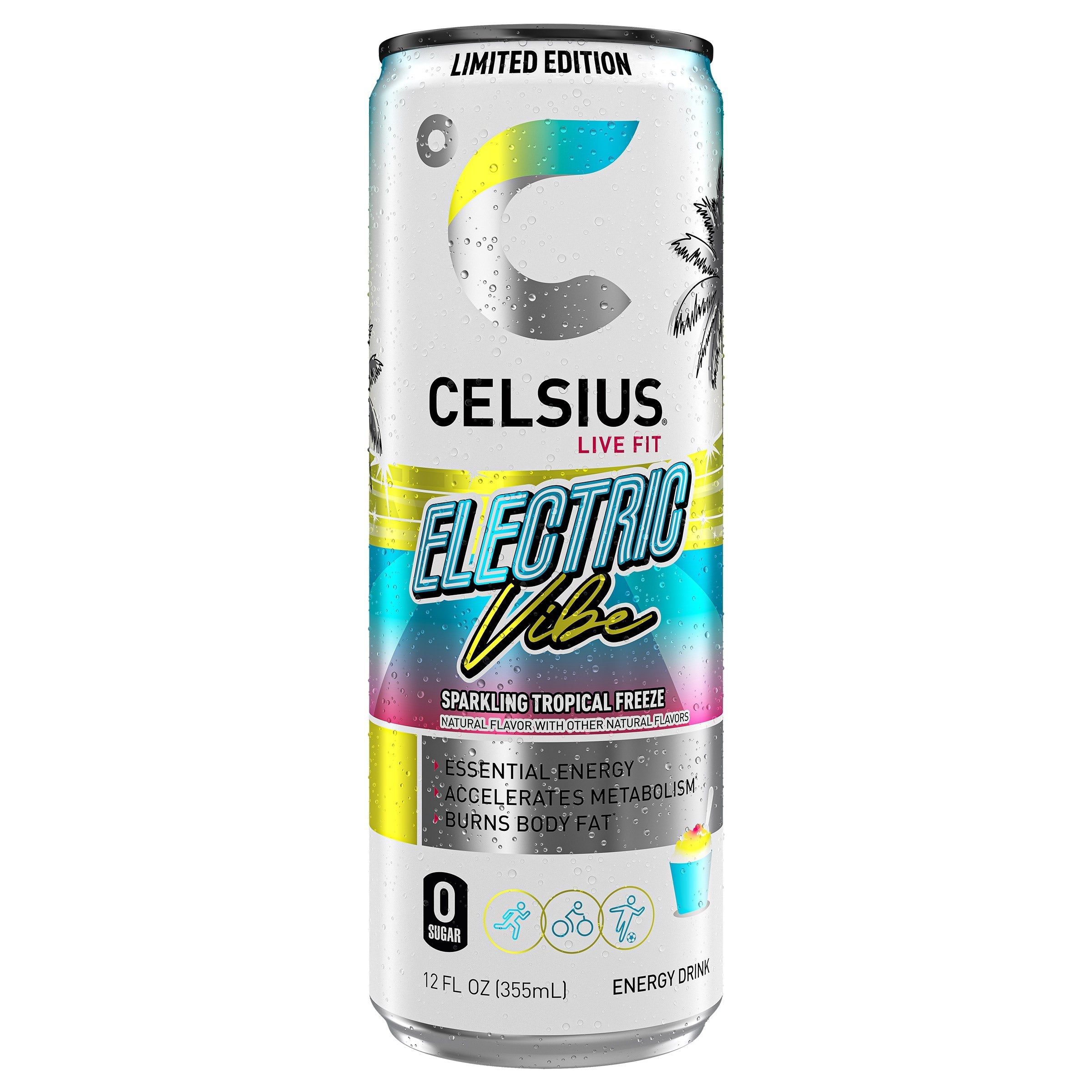 Celsius Vibe Energy Drink, Variety Pack, 12 fl oz, 18-count