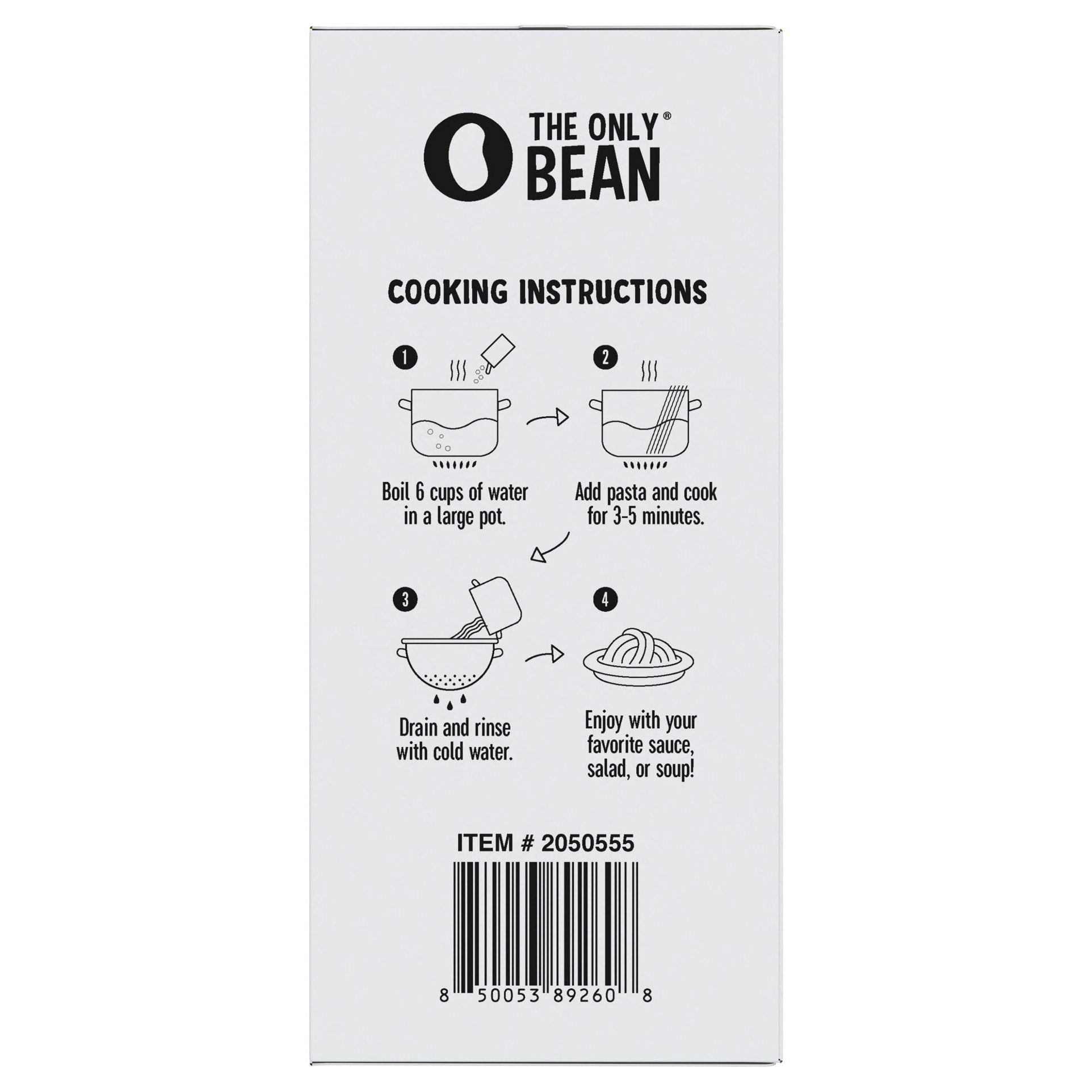 The Only Bean Edamame Fettuccine, 4-Pack 8 oz