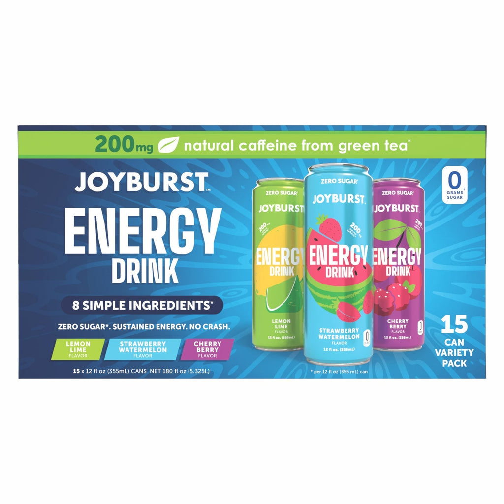 Joyburst Energy Drink, Variety Pack, 12 fl oz, 15-count