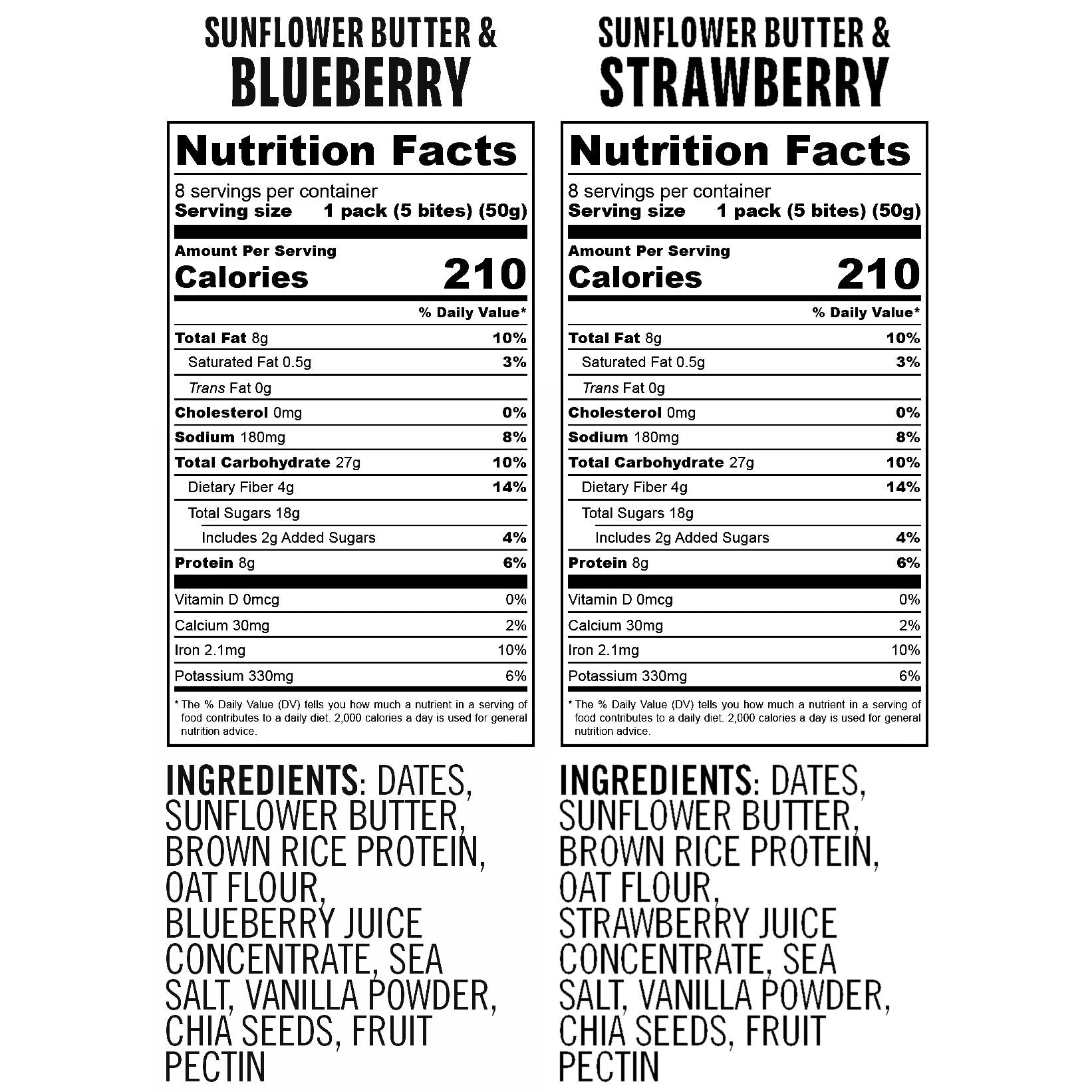 Smash Foods Superfood Jammy Protein Bites, Variety Pack, 1.8 oz, 16 ct