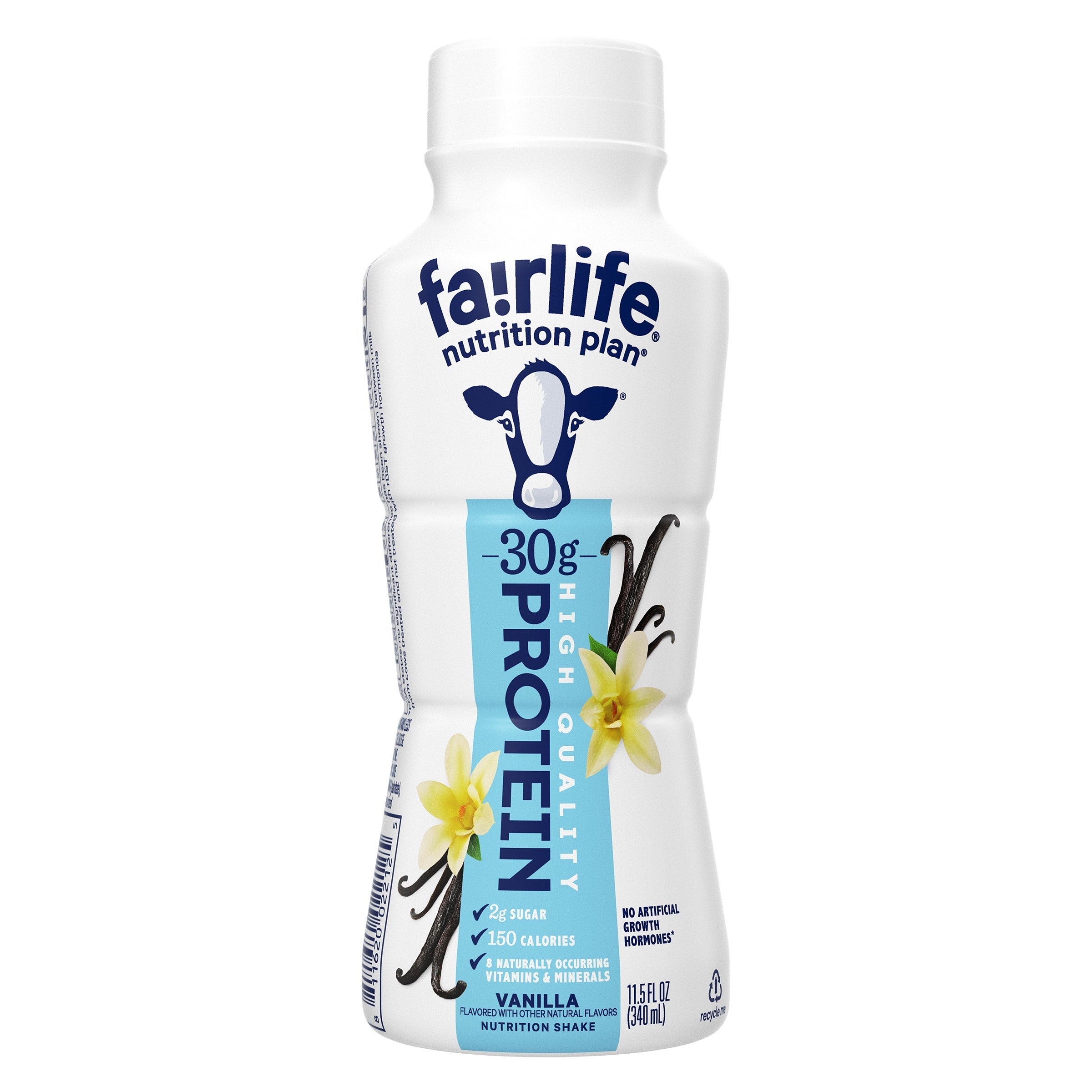 Fairlife Nutrition Plan, 30g Protein Shake, Vanilla, 11.5 fl oz, 18-pack