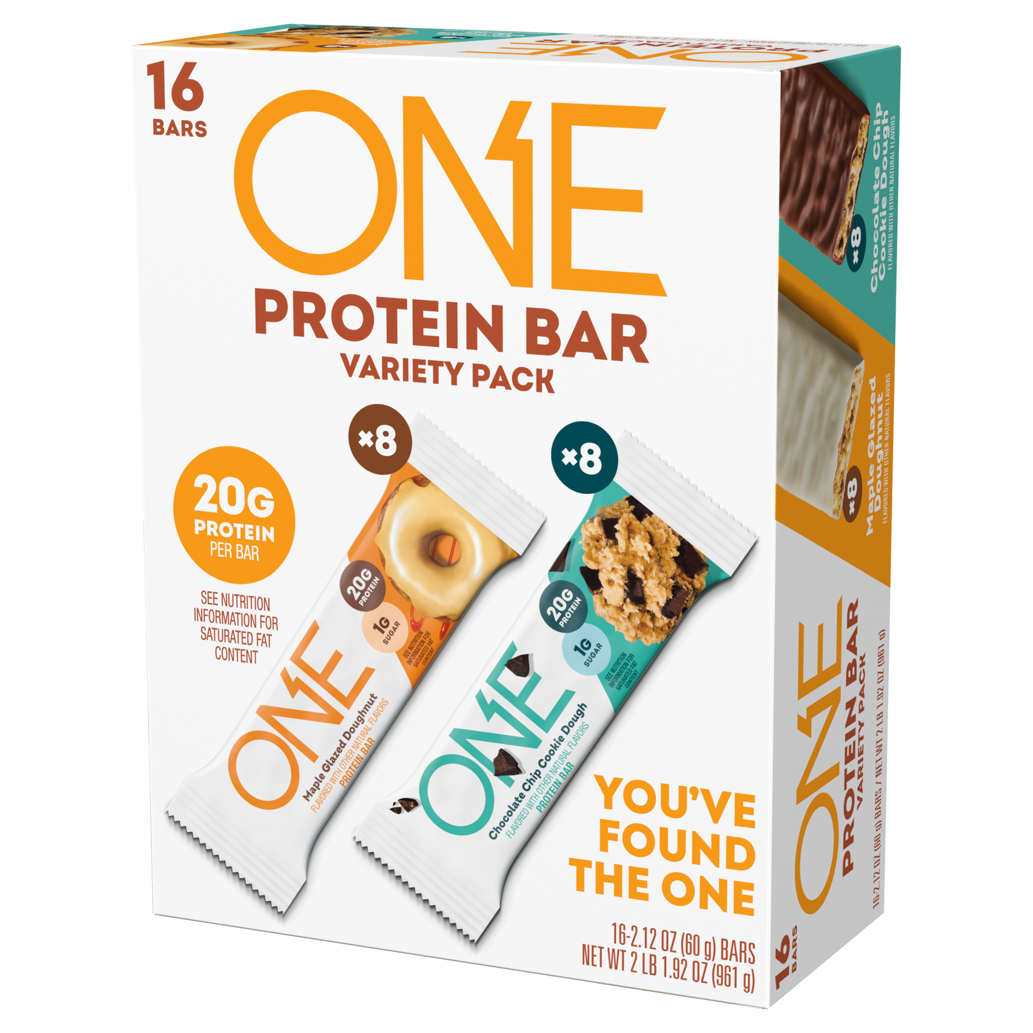ONE Protein Bar, Variety Pack, 2.12 oz, 16 ct