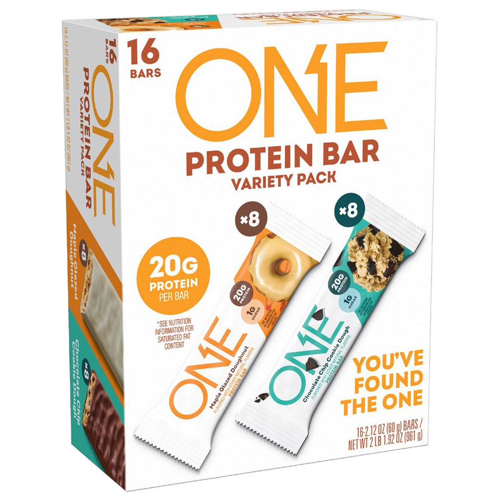 ONE Protein Bar, Variety Pack, 2.12 oz, 16 ct